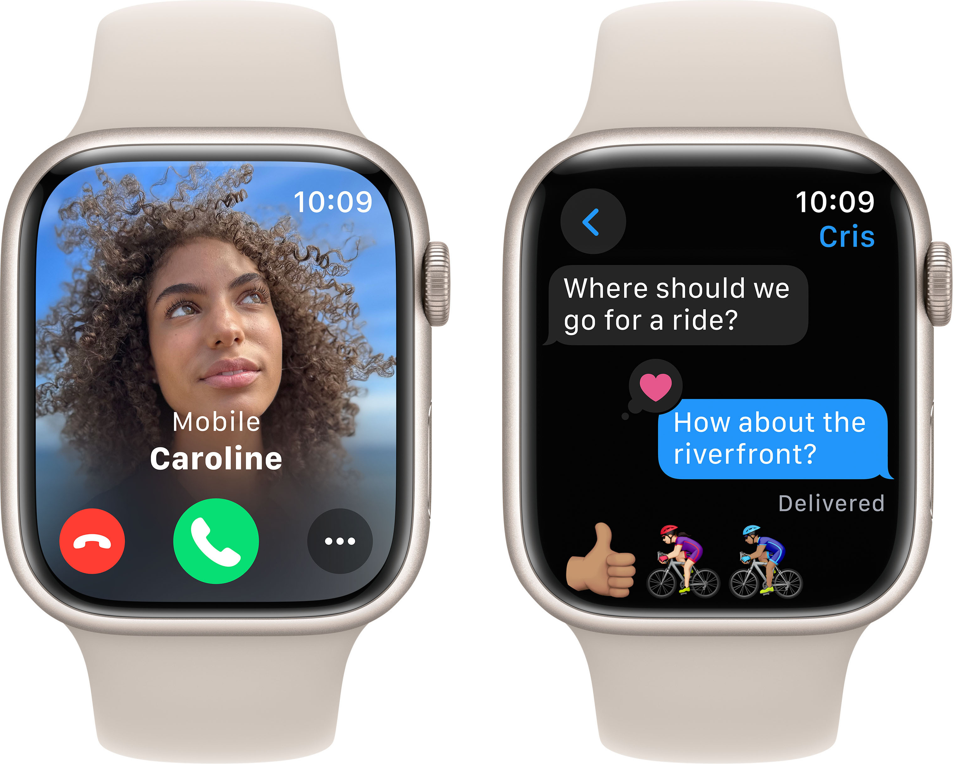 Apple Watch Series 9 (GPS + Cellular) 45 mm keskiyönsininen alumiinikuori ja keskiyönsininen urheiluranneke, S/M (MRMC3)