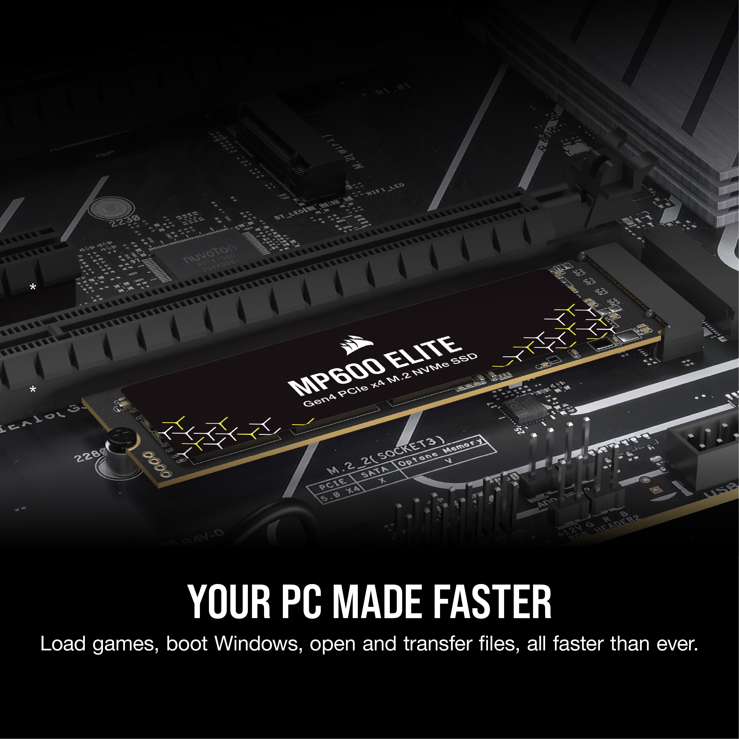 Corsair MP600 Elite 1 Tt M.2 NVMe -SSD-kovalevy