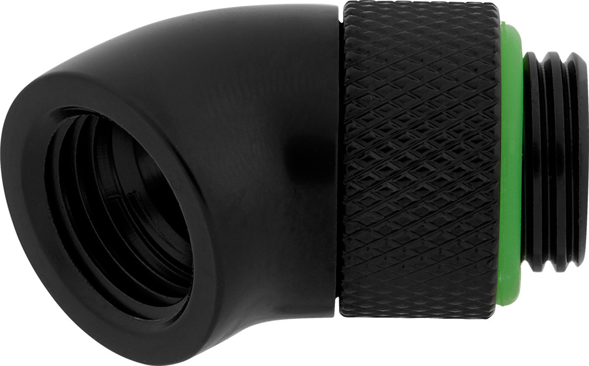 Corsair Hydro X Series 45° Black Rotary Adapter -liitinadapteri, musta, 2-pack