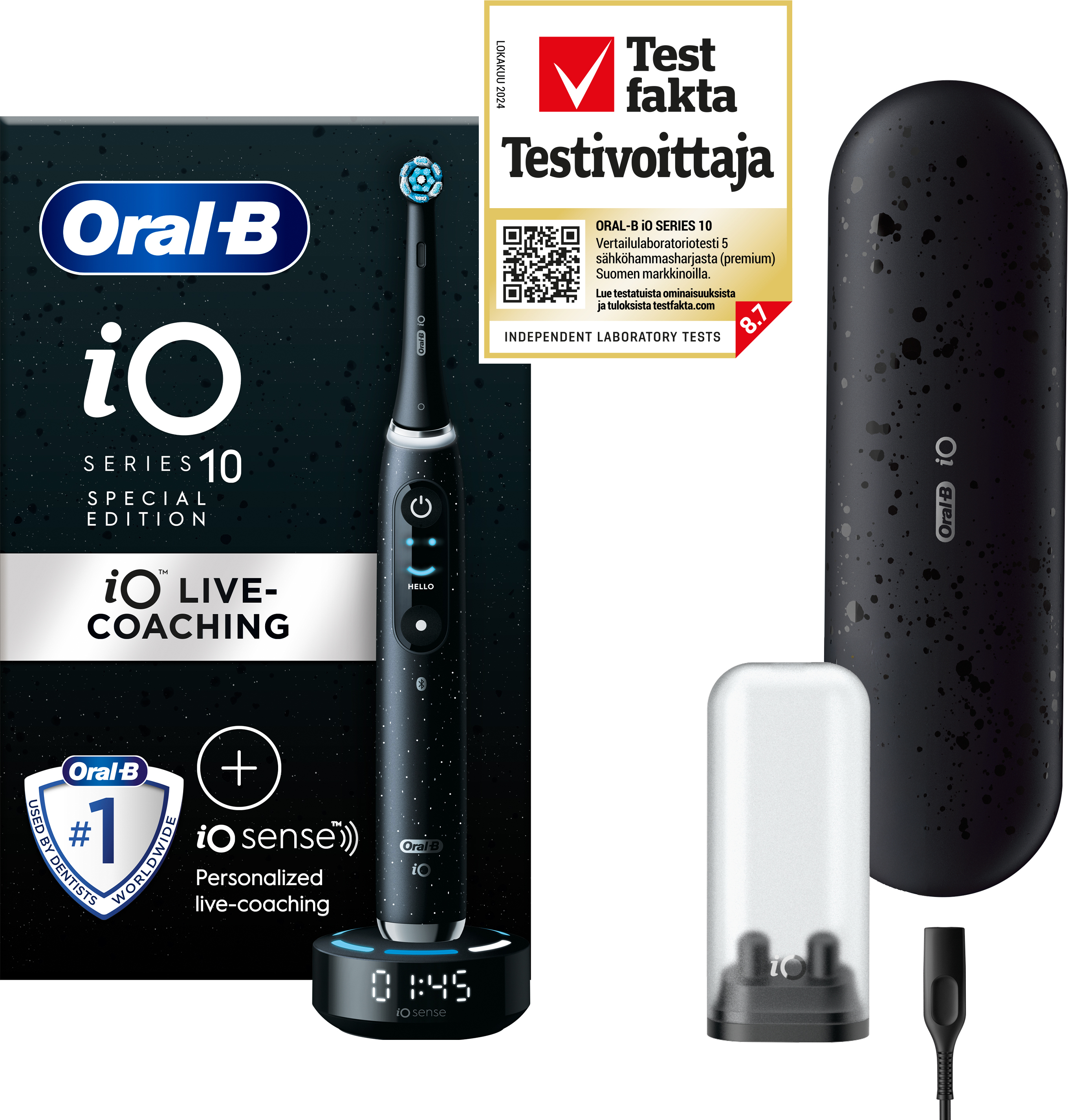 Oral-B iO Series 10 sähköhammasharja, musta