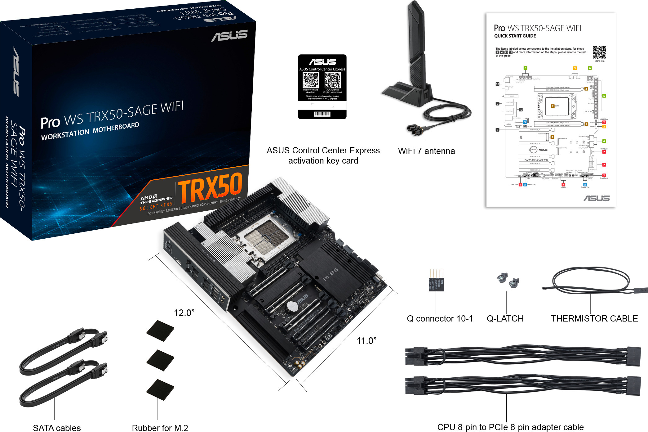 Asus Pro WS TRX50-Sage WiFi CEB -emolevy