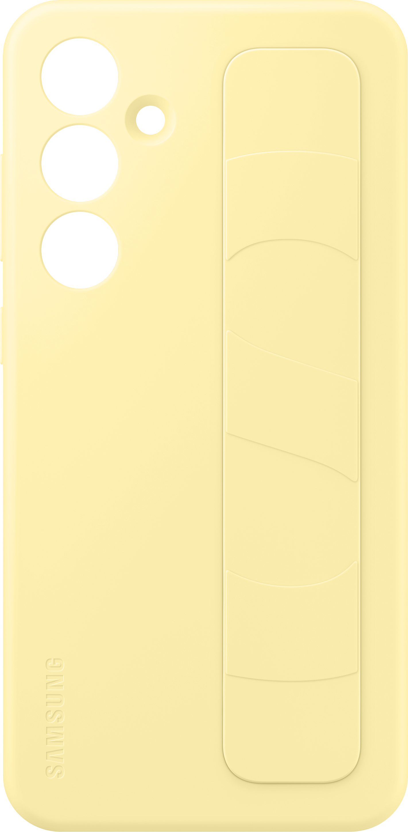 Samsung Galaxy S24 FE Standing Grip Case -suojakotelo, keltainen