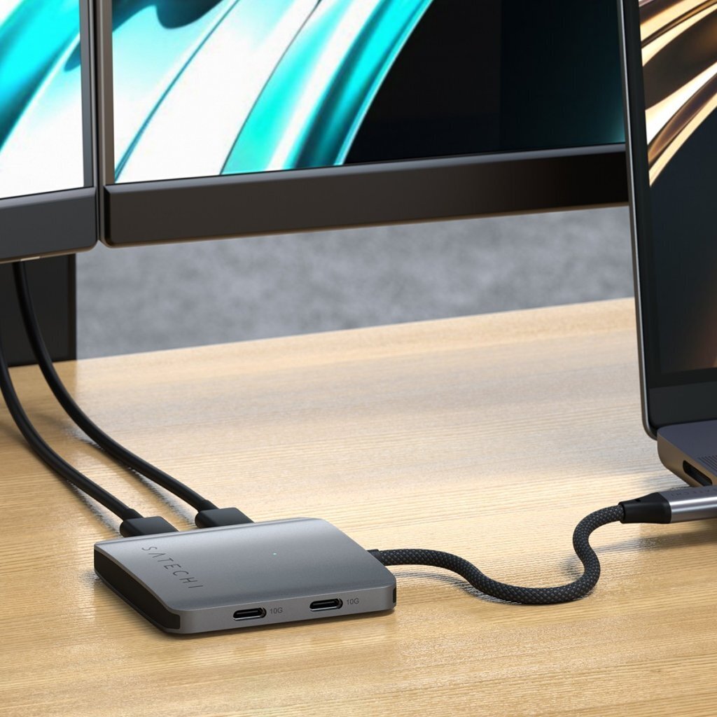Satechi 4-Port USB-C -adapteri PD:llä, tähtiharmaa