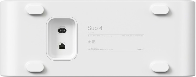 Sonos Sub 4 subwoofer, valkoinen