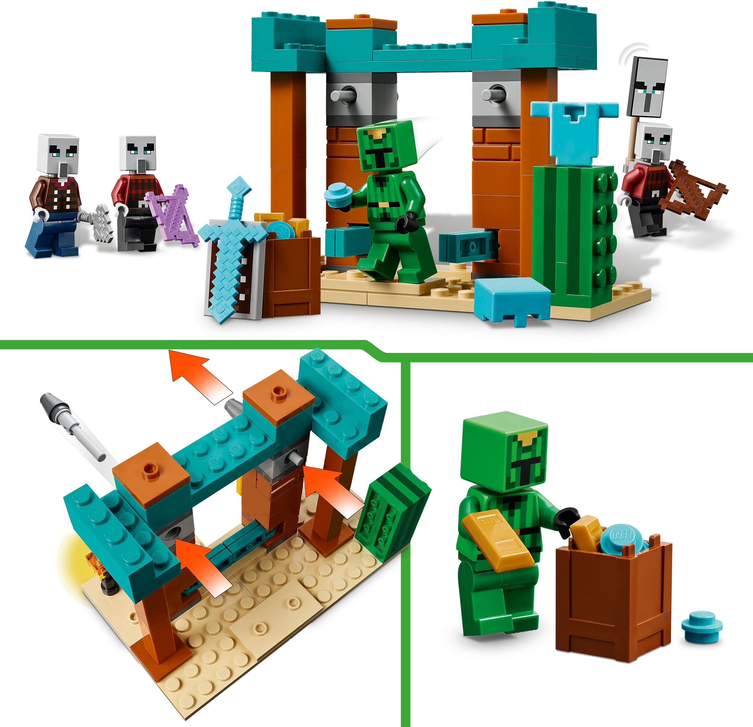 LEGO Minecraft 21267 – Pahalaisten aavikkopartio