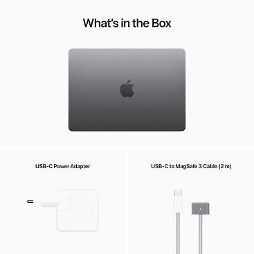 Apple MacBook Air 13" M2 16 Gt, 256 Gt 2022 -kannettava, tähtiharmaa (MC7U4)