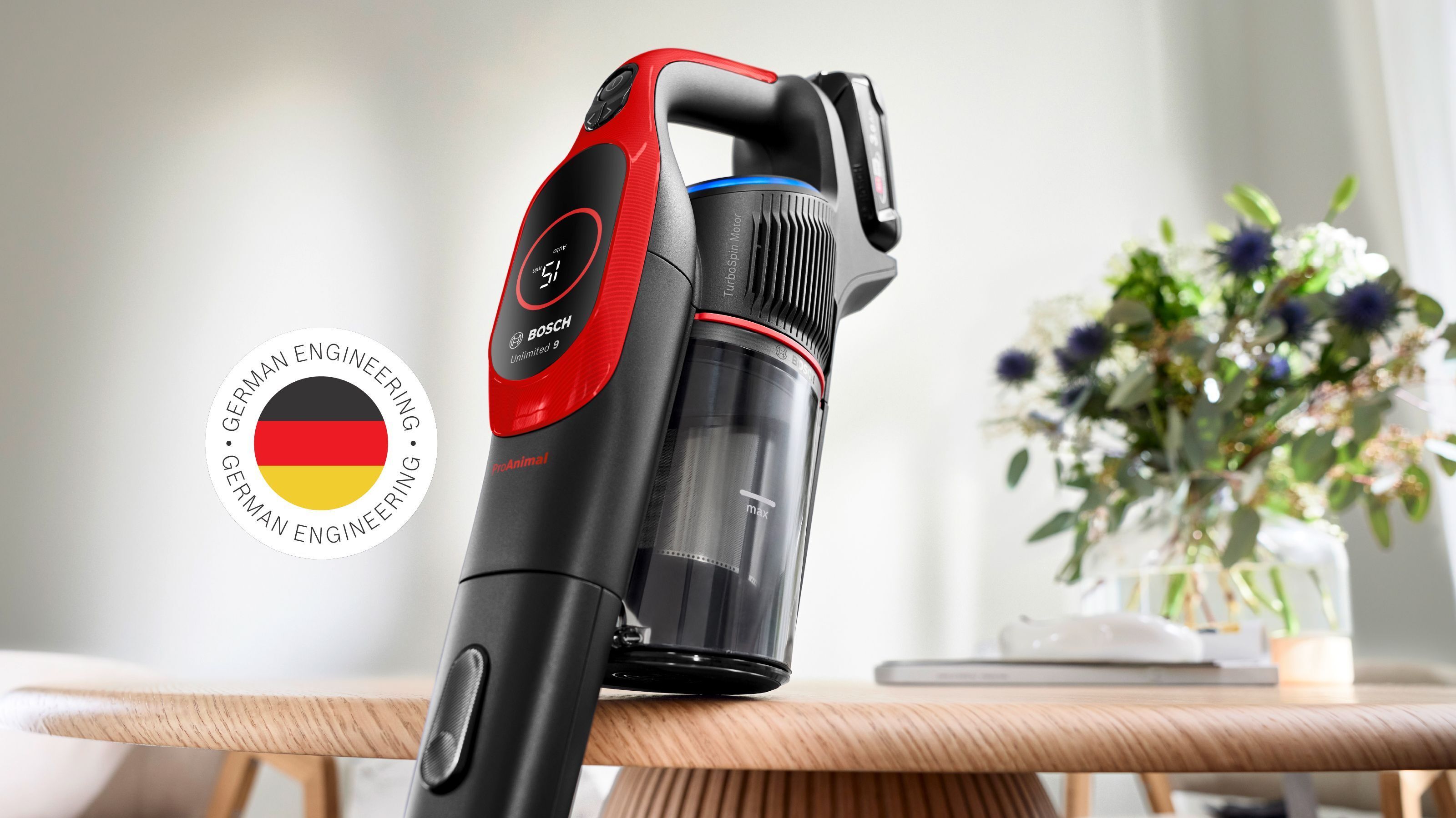 Bosch Unlimited 9 ProAnimal varsi-imuri, BBS931PET, punainen