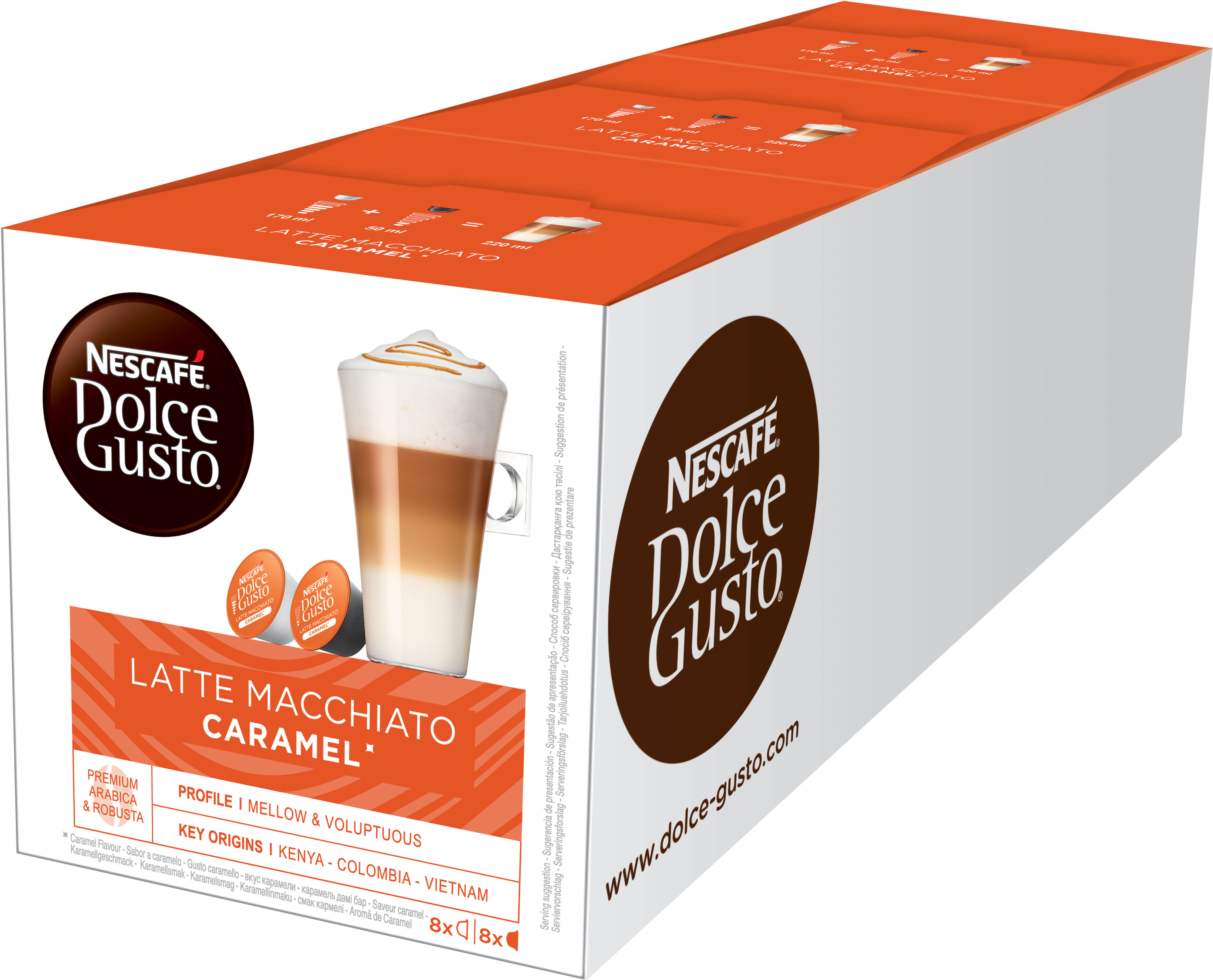 Кофе в капсулах Nescafe Dolce gusto Latte Macchiato. Dolce latte
