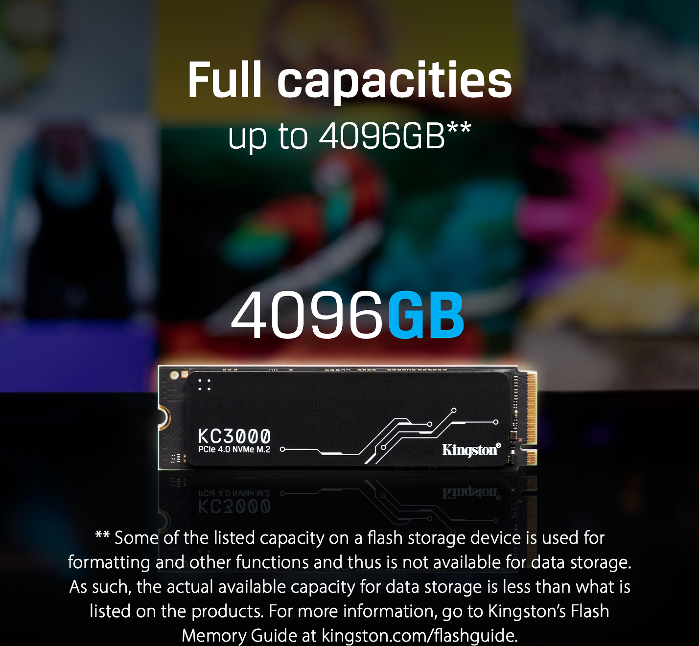 Kingston KC3000 1024 Gt M.2 NVMe -SSD-kovalevy