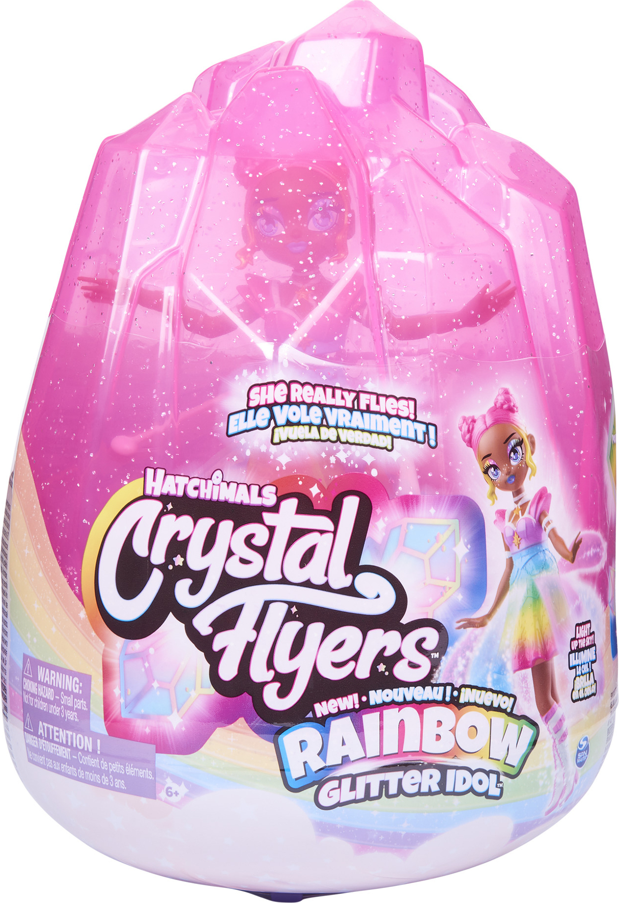 Hatchimals Crystal Flyers - Rainbow Glitter -lentävä keiju –  