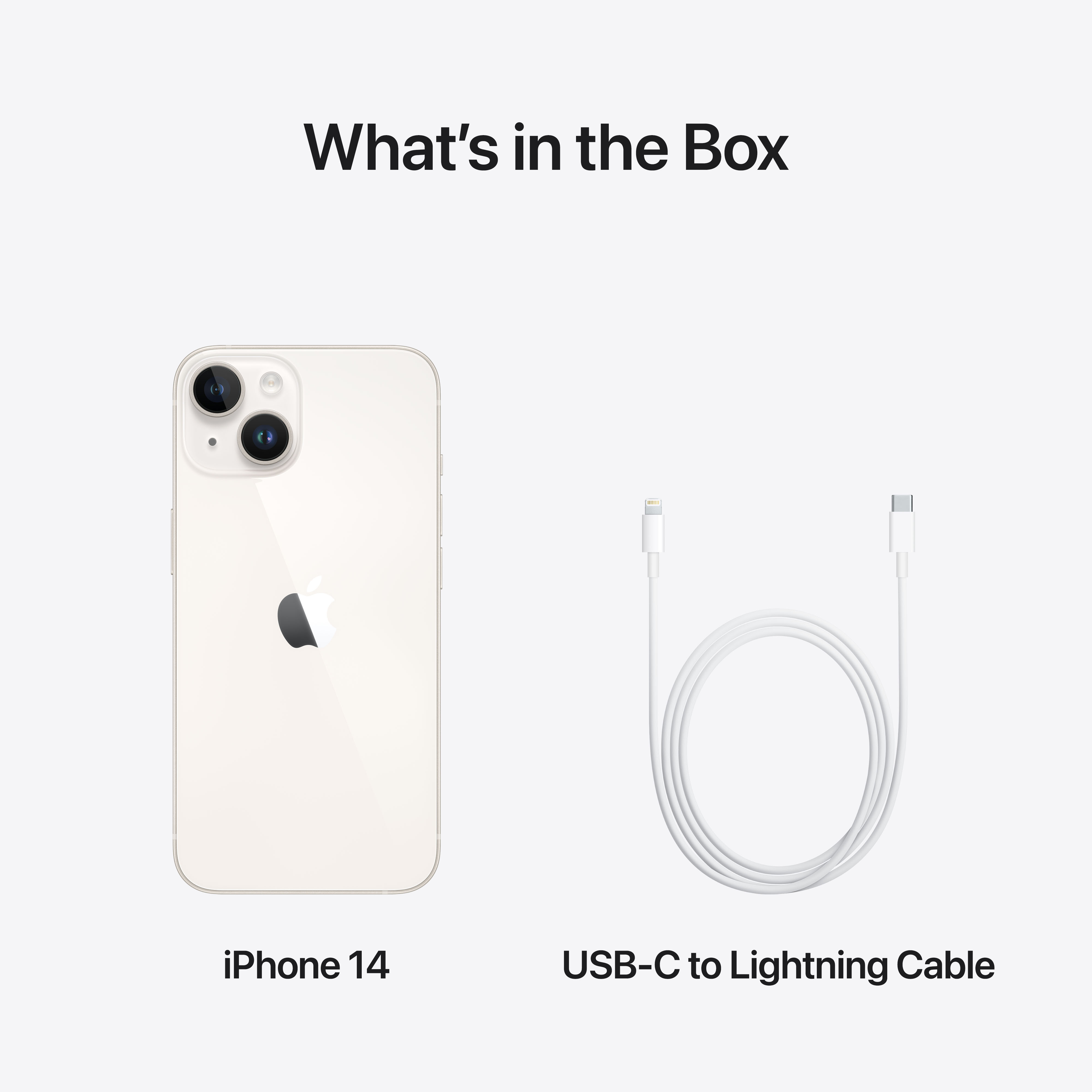 Apple iPhone 14 128 Gt -puhelin, tähtivalkea (MPUR3)