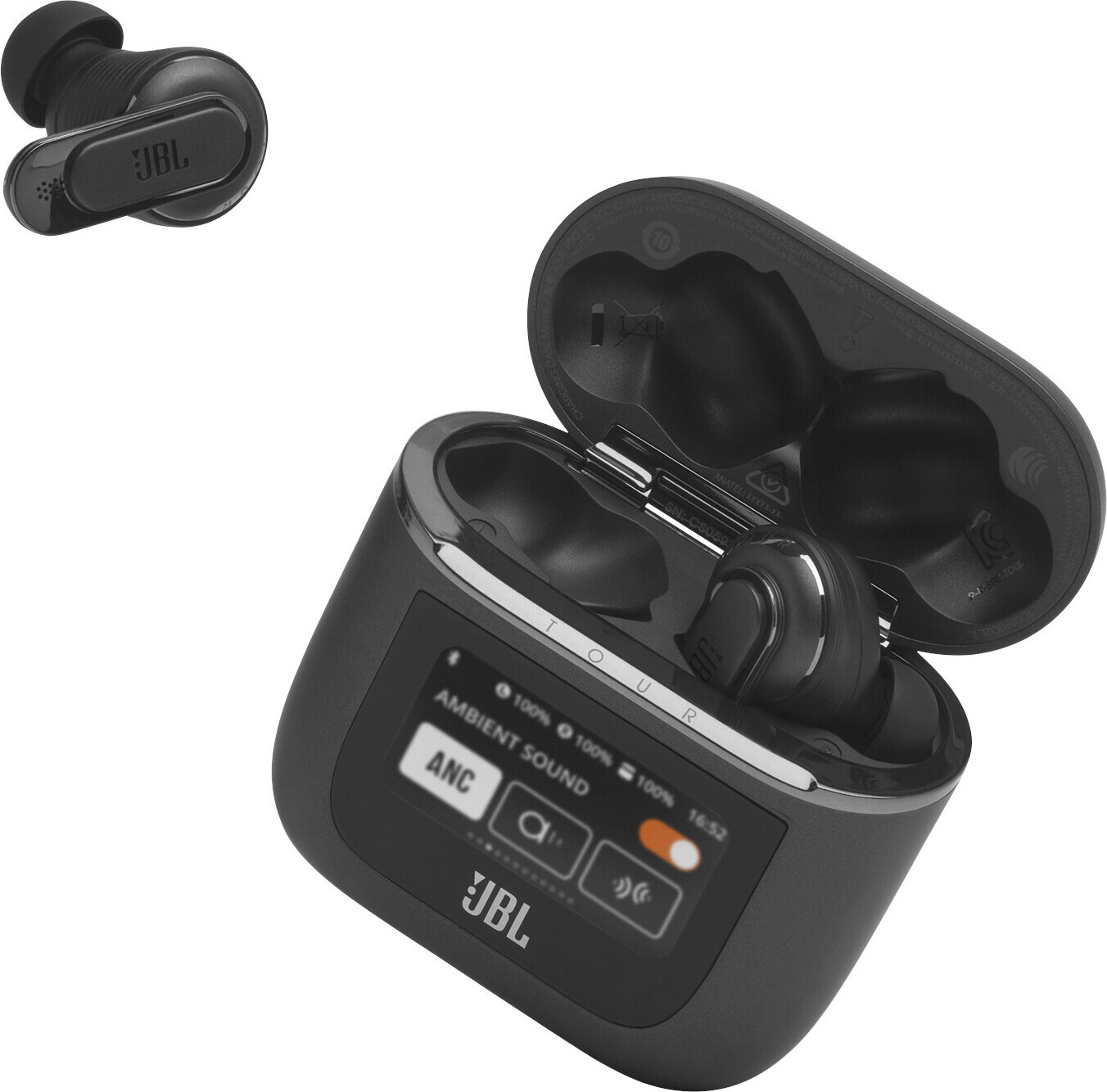 JBL Tour Pro 2 -langattomat vastamelunappikuulokkeet, musta