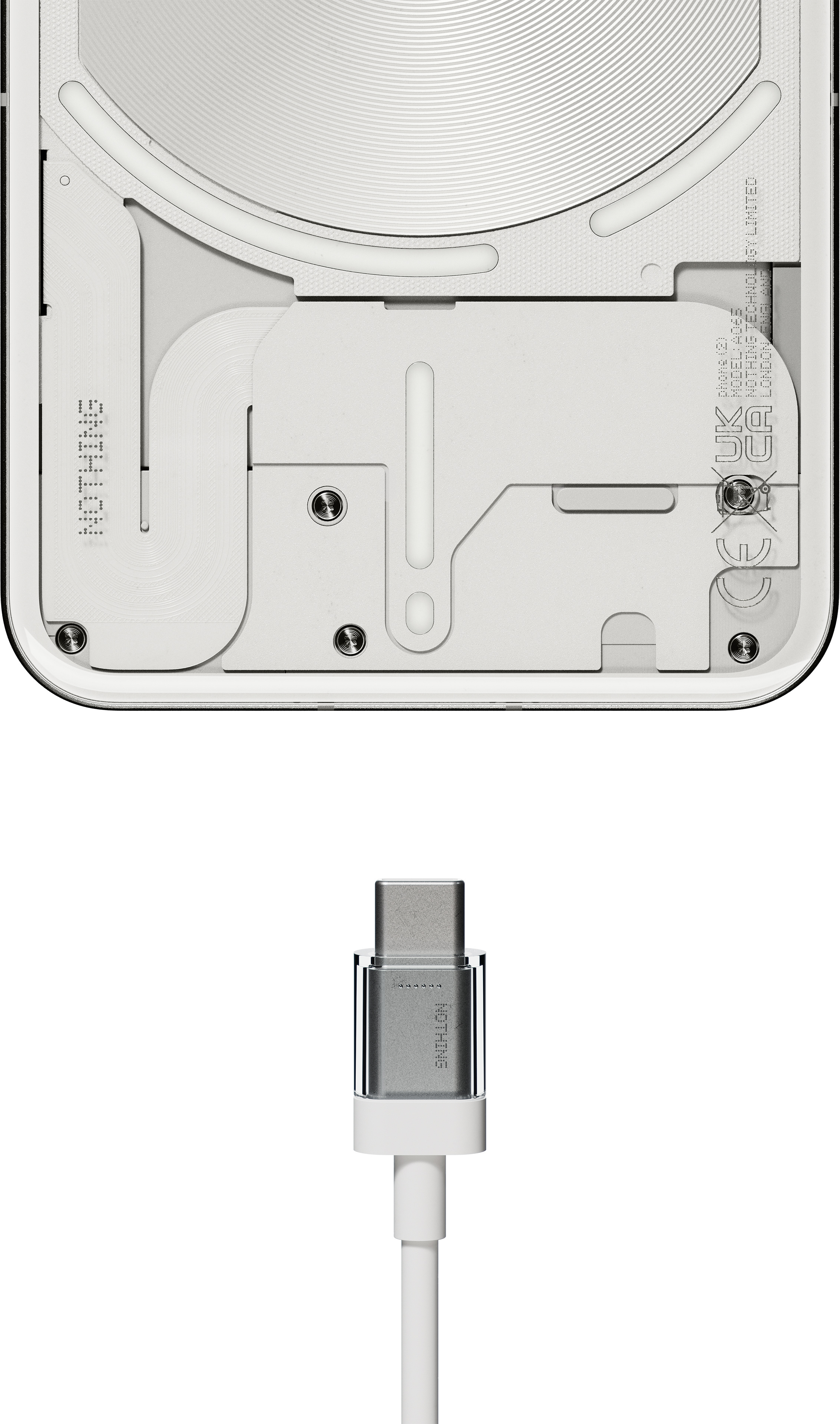 Nothing Phone (2) 5G -puhelin, 512/12 Gt, tummanharmaa