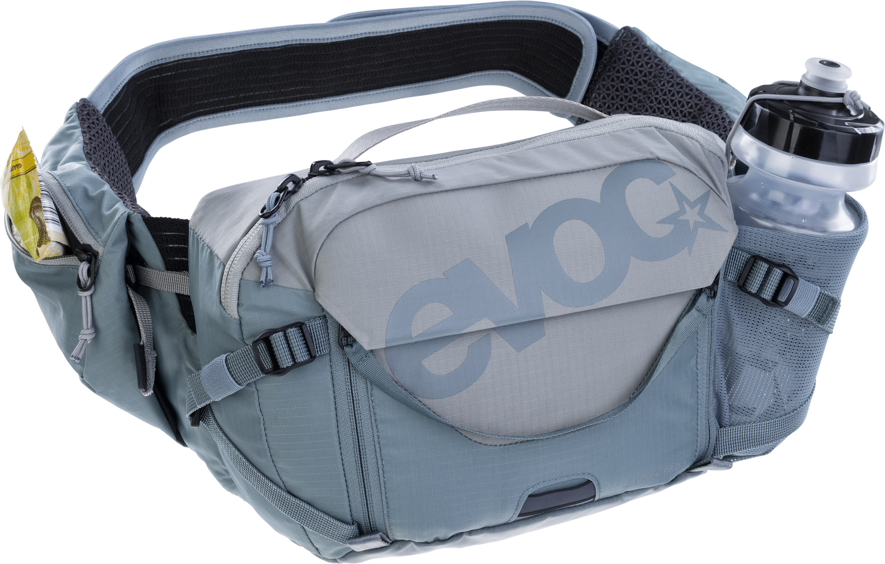 Evoc HIP PACK PRO 3 vyölaukku 1,5 l juomarakolla, siniharmaa