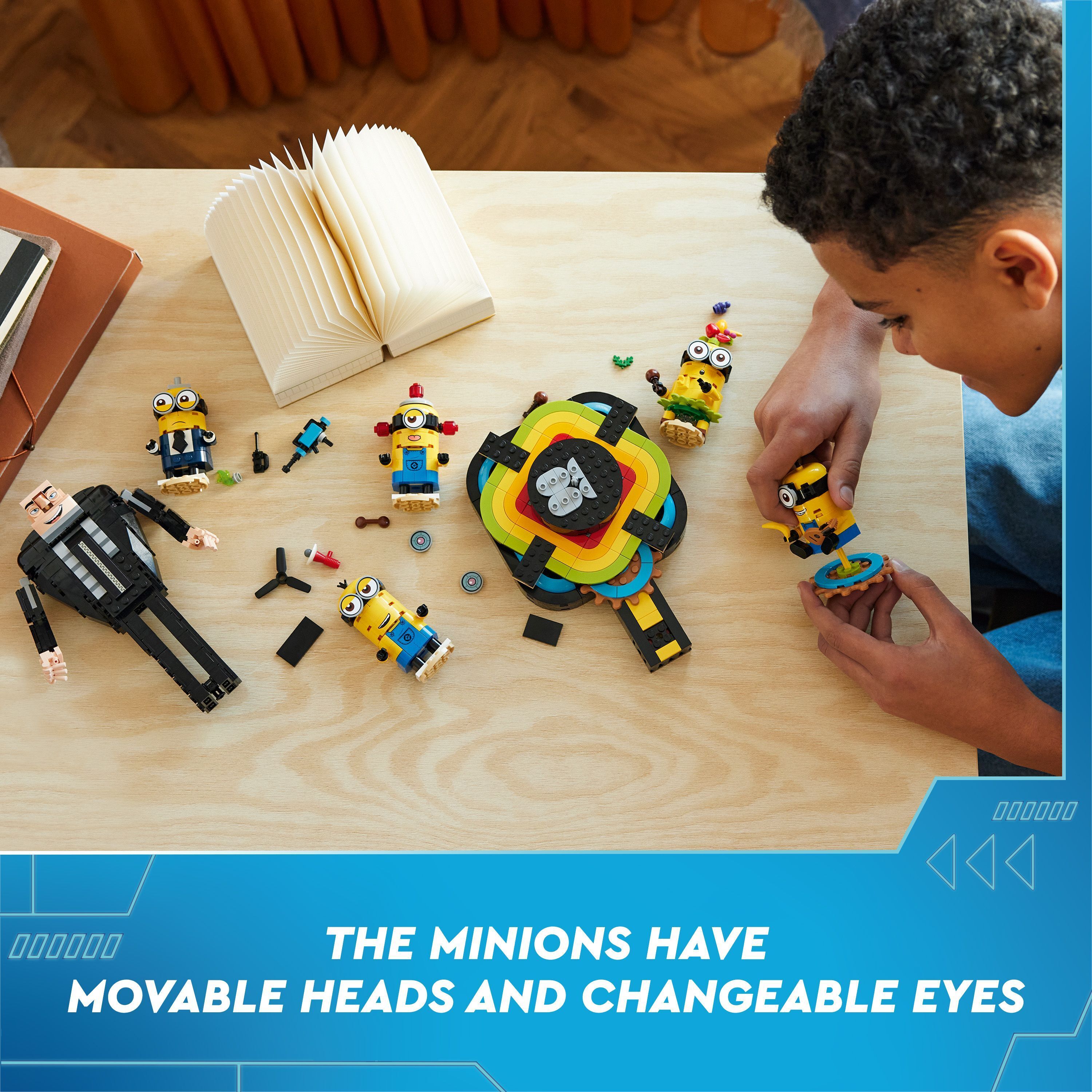 LEGO Minions 75582  - Palikoista rakennettavat Gru ja kätyrit