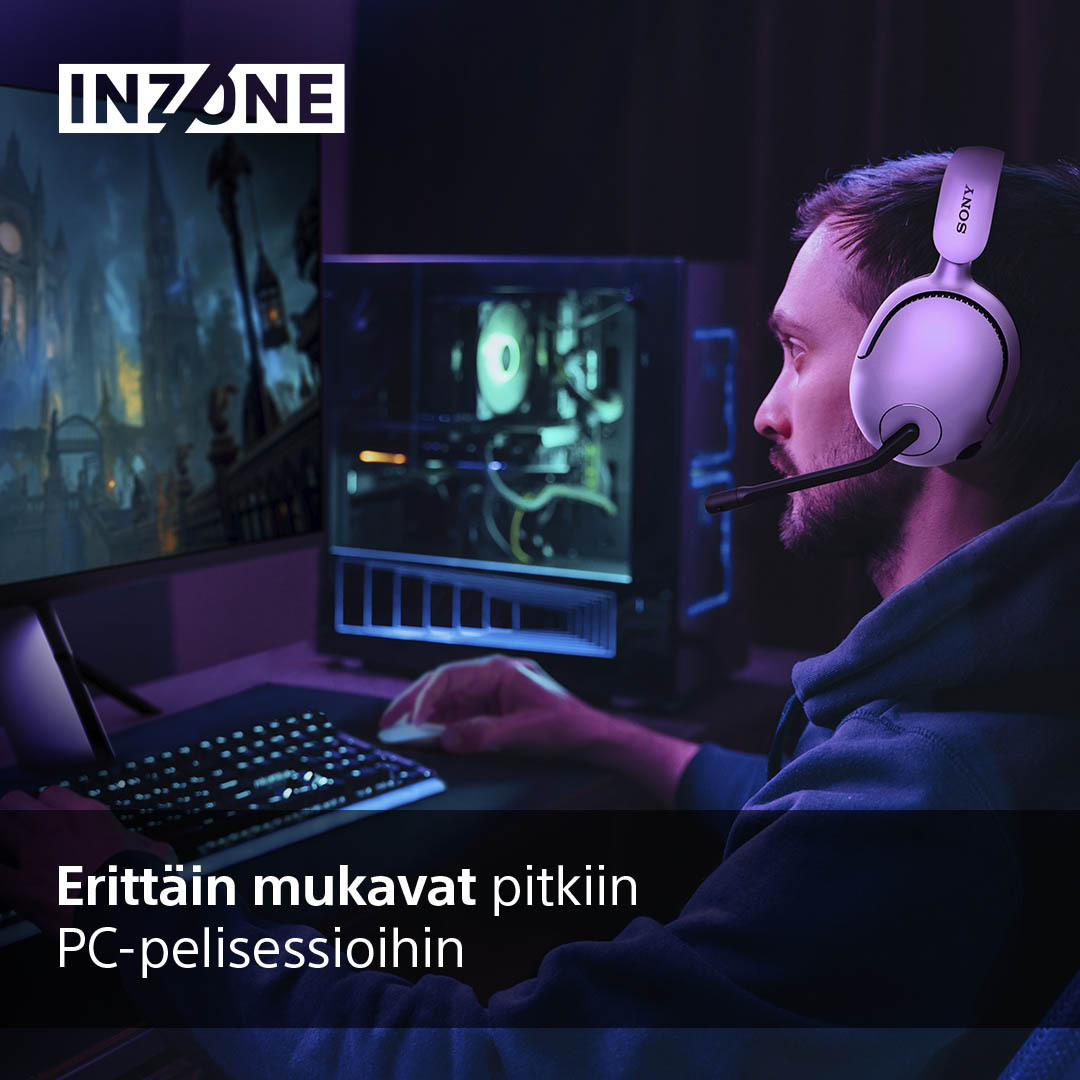 Sony INZONE H5 (WHG500B.CE7) -langattomat pelikuulokkeet, musta