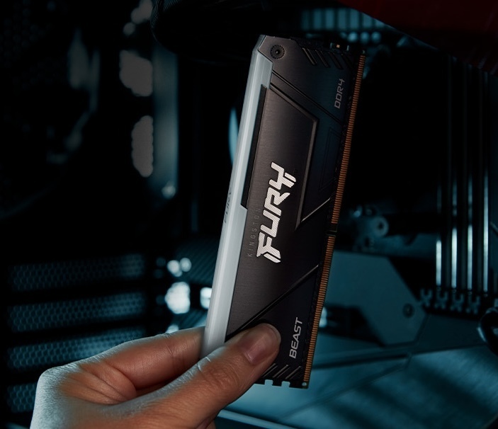 Kingston FURY Beast RGB DDR4 3200 MHz CL16 64 Gt -muistimodulipaketti
