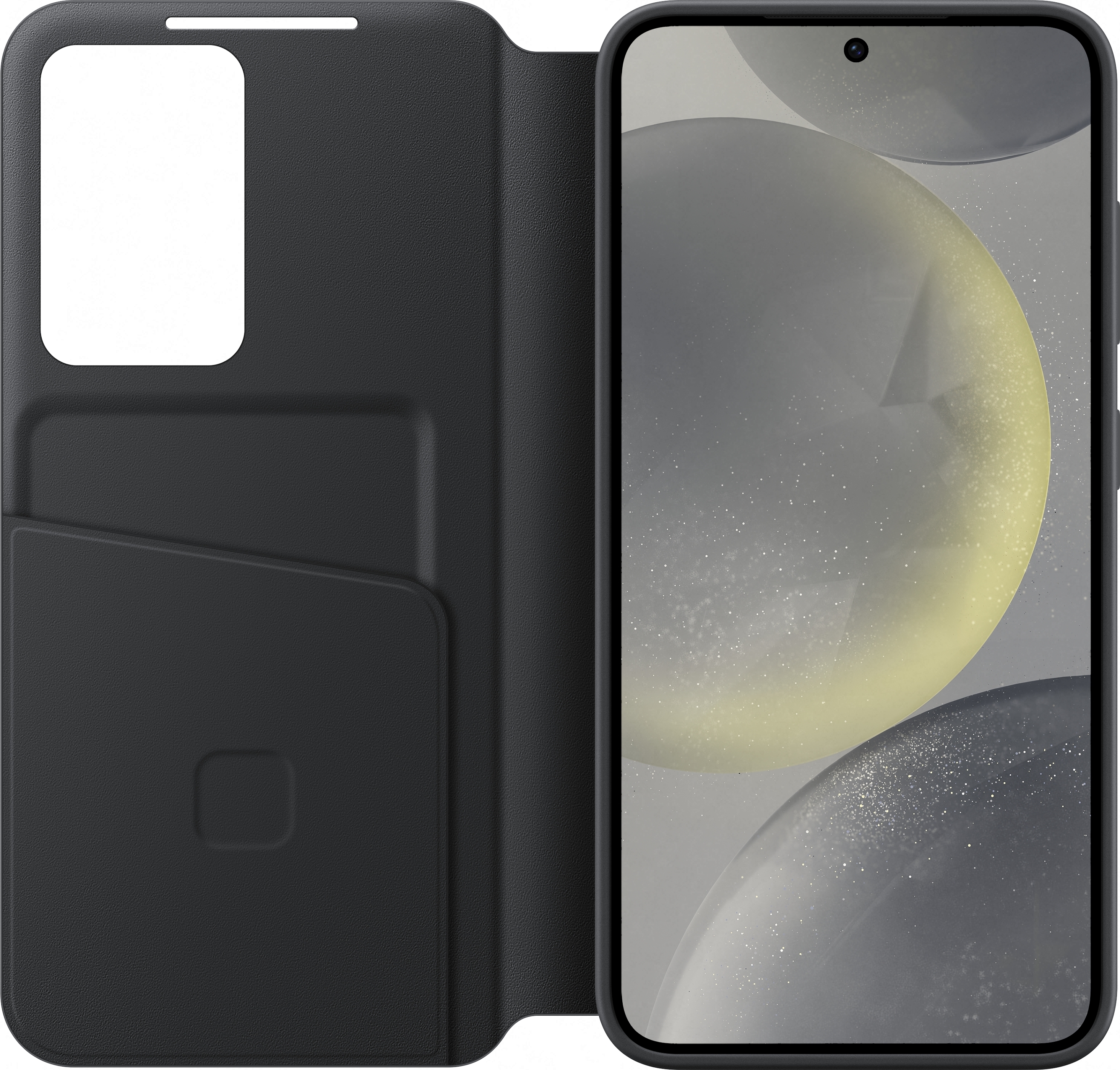 Samsung Galaxy S24 Smart View Wallet Cover -suojakotelo, musta