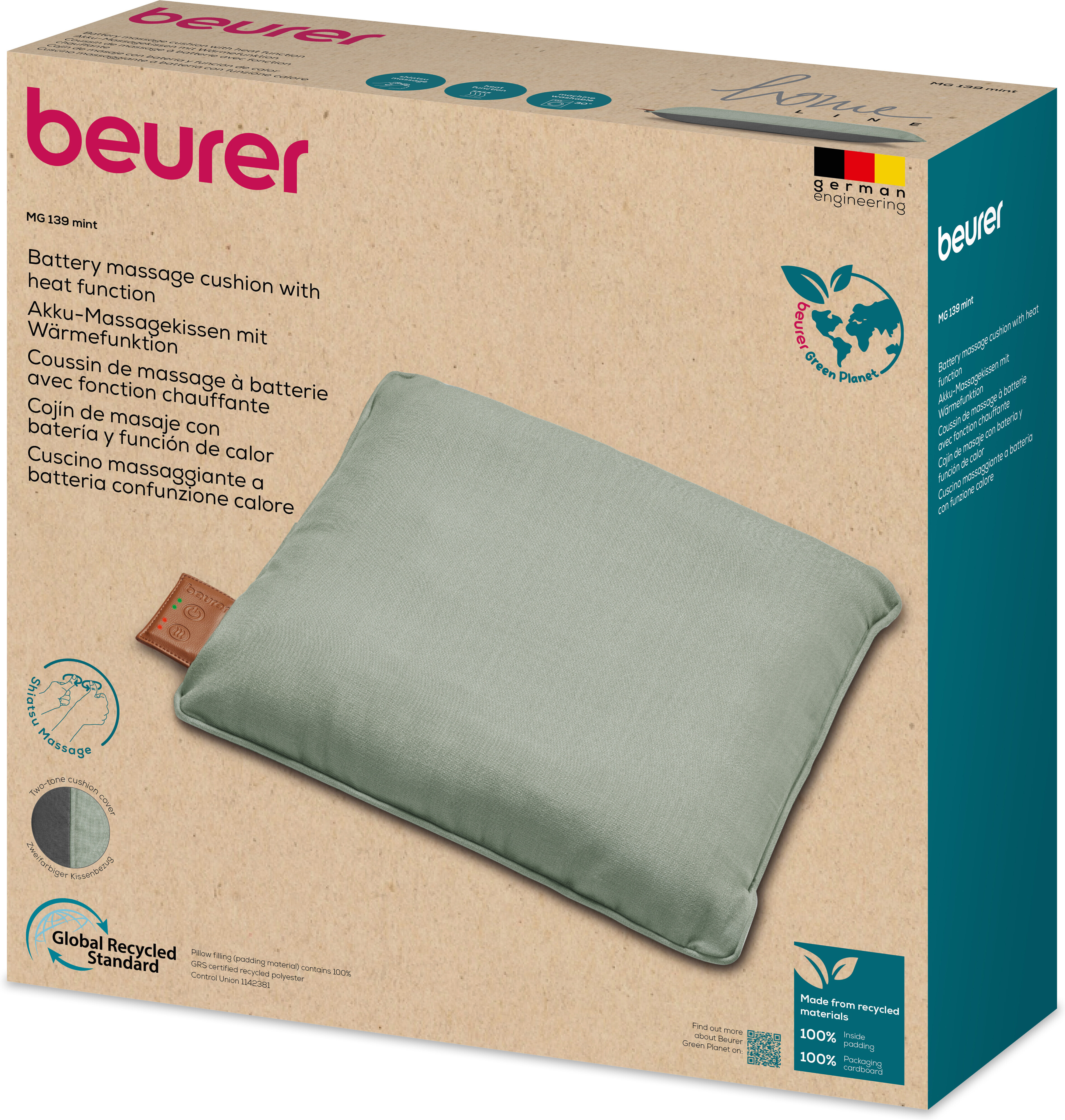 Beurer MG139 hierontatyyny, minttu
