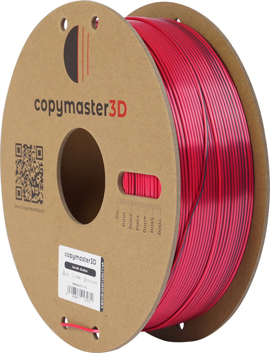 Copymaster3D Duo-Silk -filamentti 3D -tulostimeen, 1.75 mm, musta/ punainen