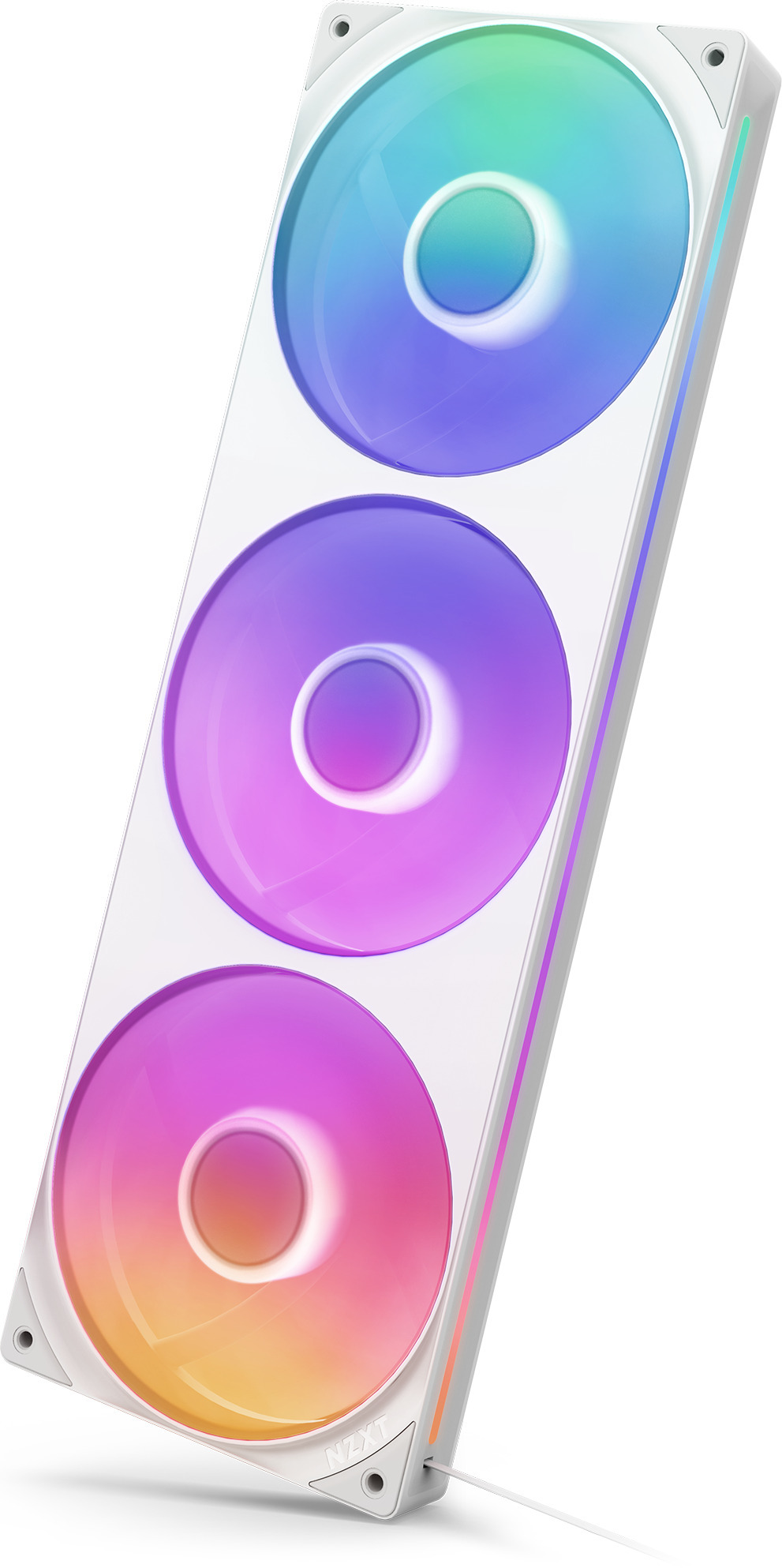 NZXT F280 RGB CORE -tuuletin, 2 * 140 mm, valkoinen