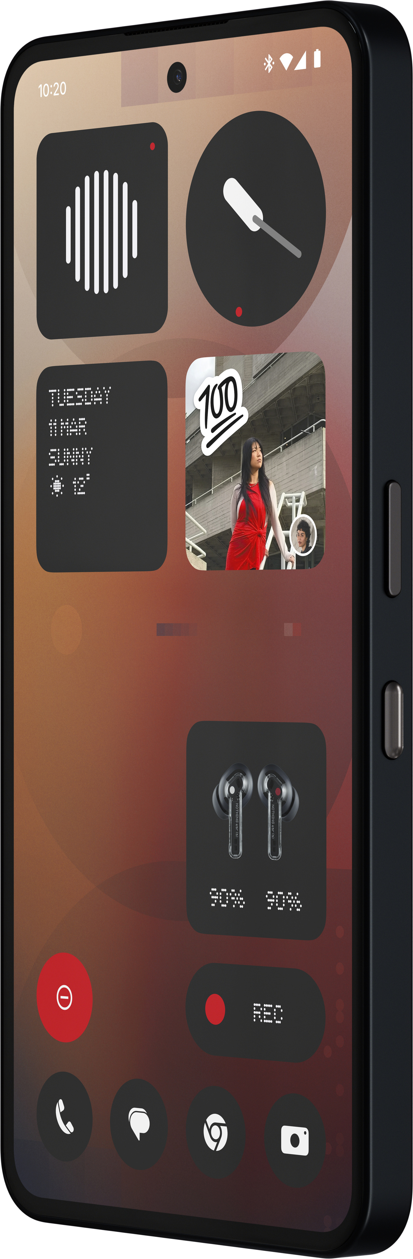 Nothing Phone (3a) puhelin, 256/12 Gt, musta