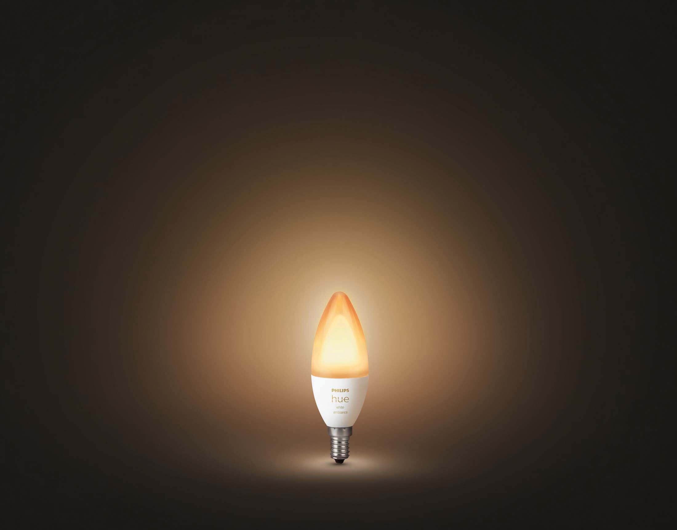 Philips Hue White Ambiance -LED-älylamppu, BT, E14, 470 lm