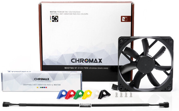 Noctua NF-S12A PWM chromax.blac.swap -kotelotuuletin, 120 mm