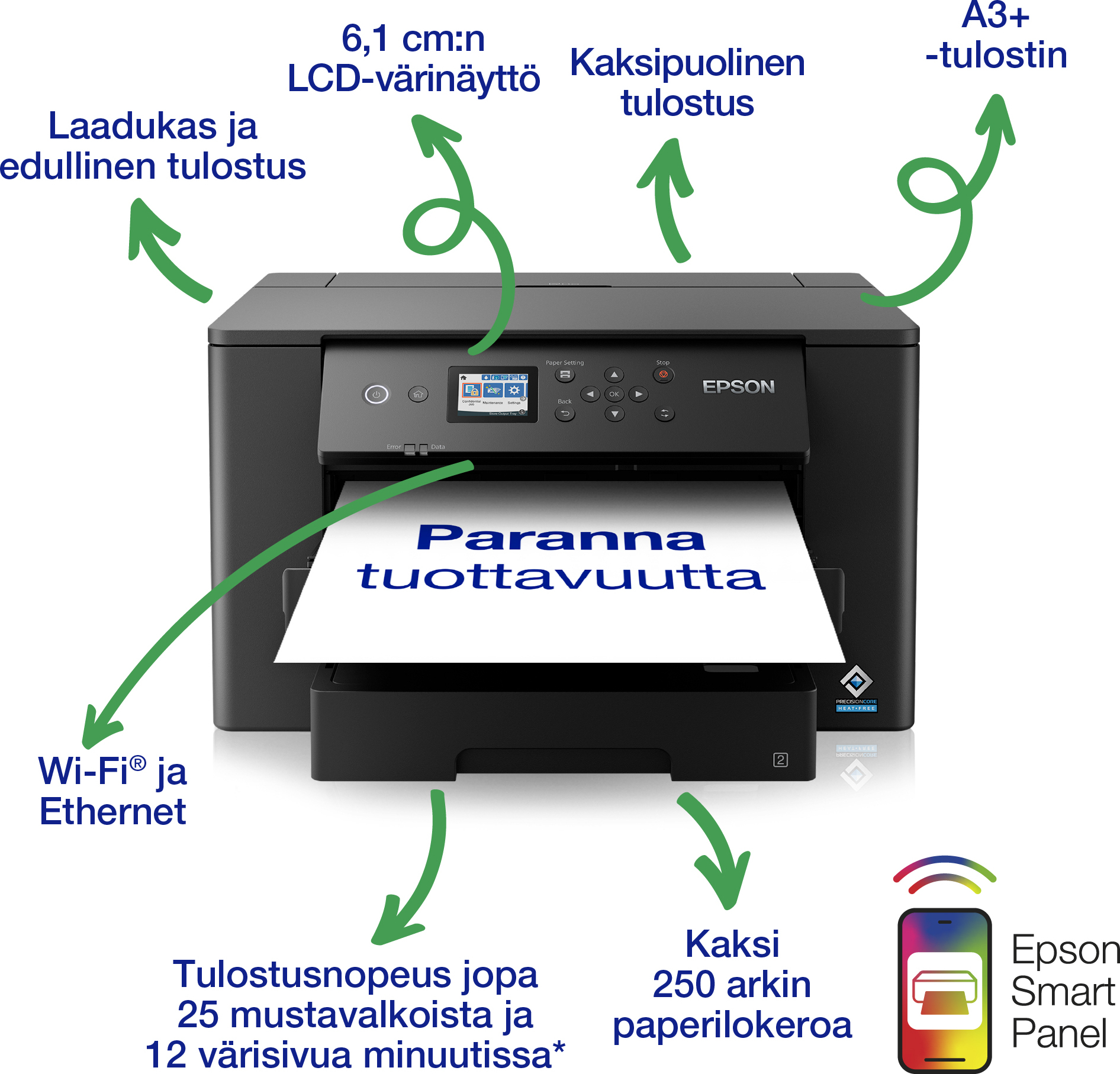 Epson WorkForce WF-7310DTW A3+ tulostin