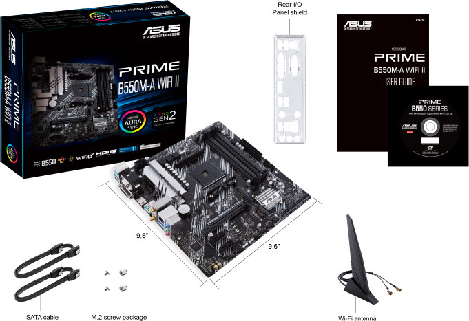 Asus PRIME B550M-A WIFI II AM4 microATX-emolevy