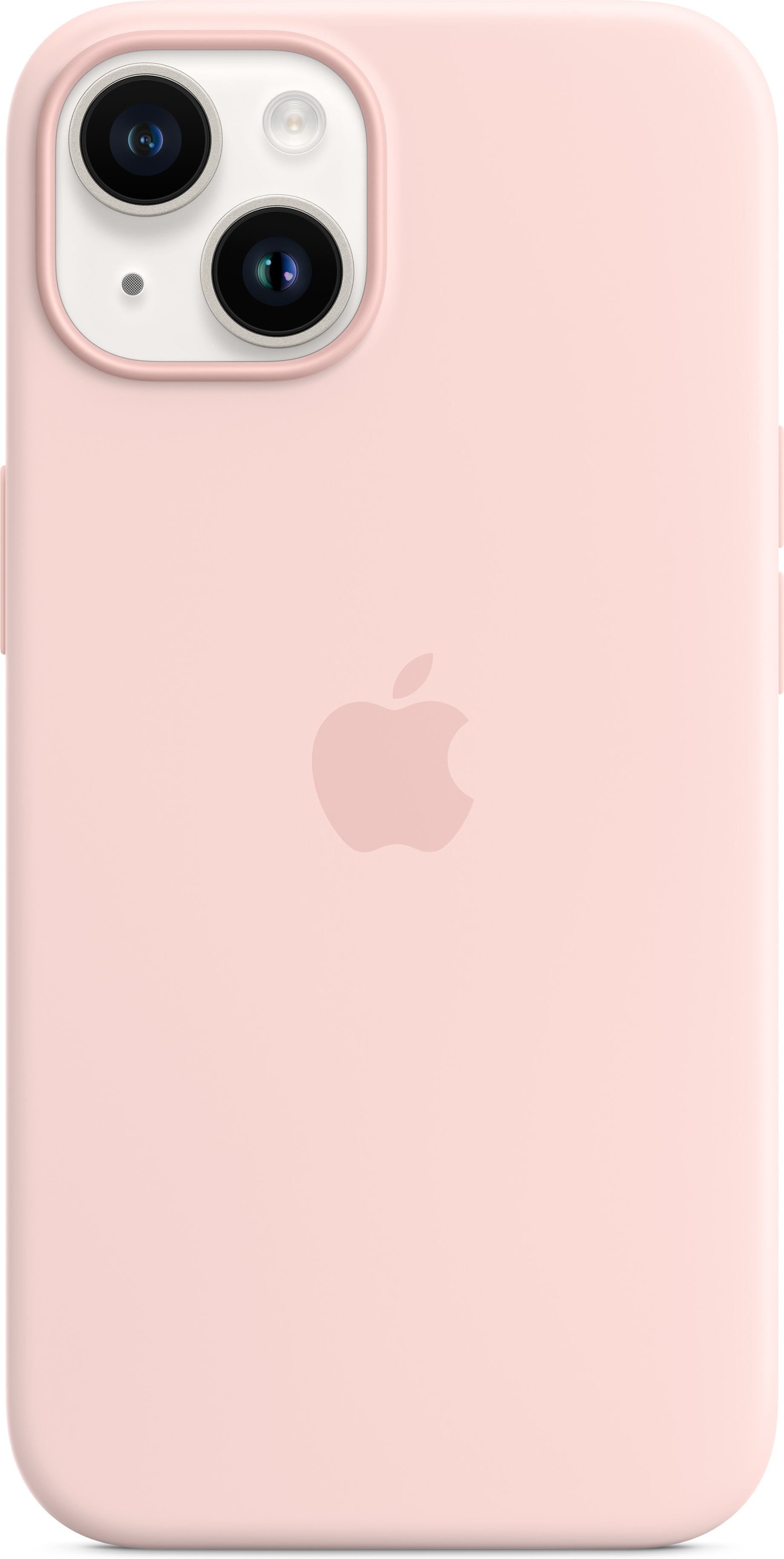 Apple iPhone 14 silikonikuori MagSafella, kalkkiroosa