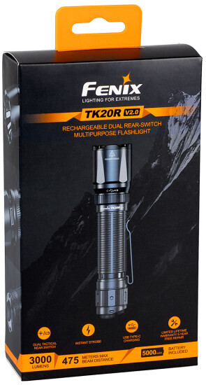 Fenix TK20R V2 TAC -taskulamppu, 3000 lm