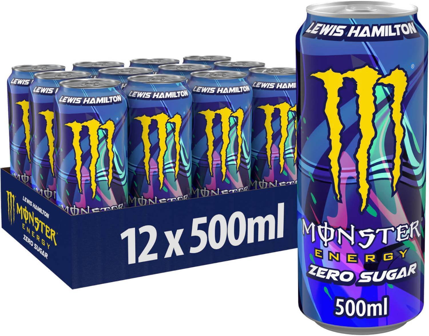Monster Energy Lewis Hamilton Zero Sugar energiajuoma 500 Ml 12 pack 