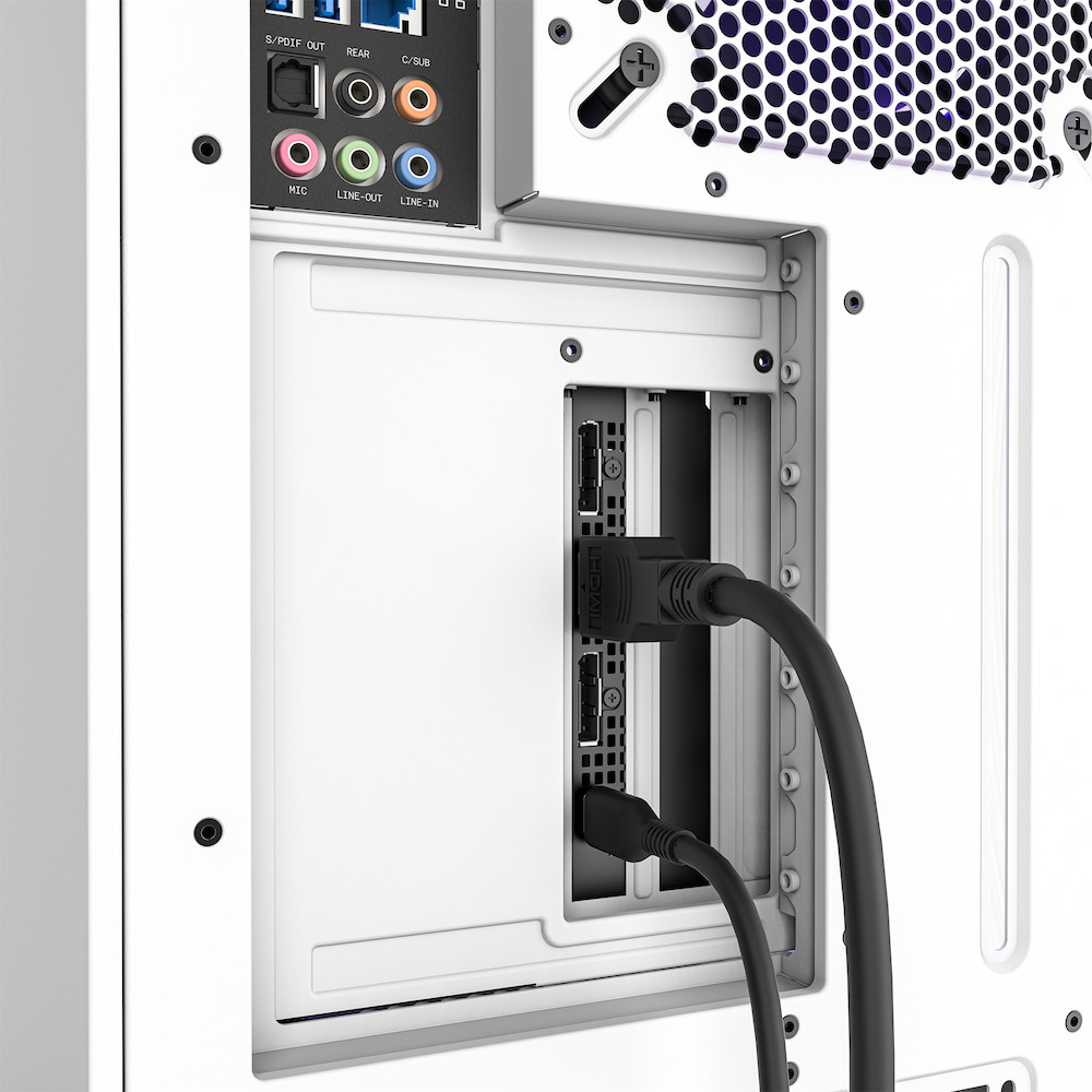 NZXT Vertical GPU Mounting Kit -asennuskehikko näytönohjaimelle, musta