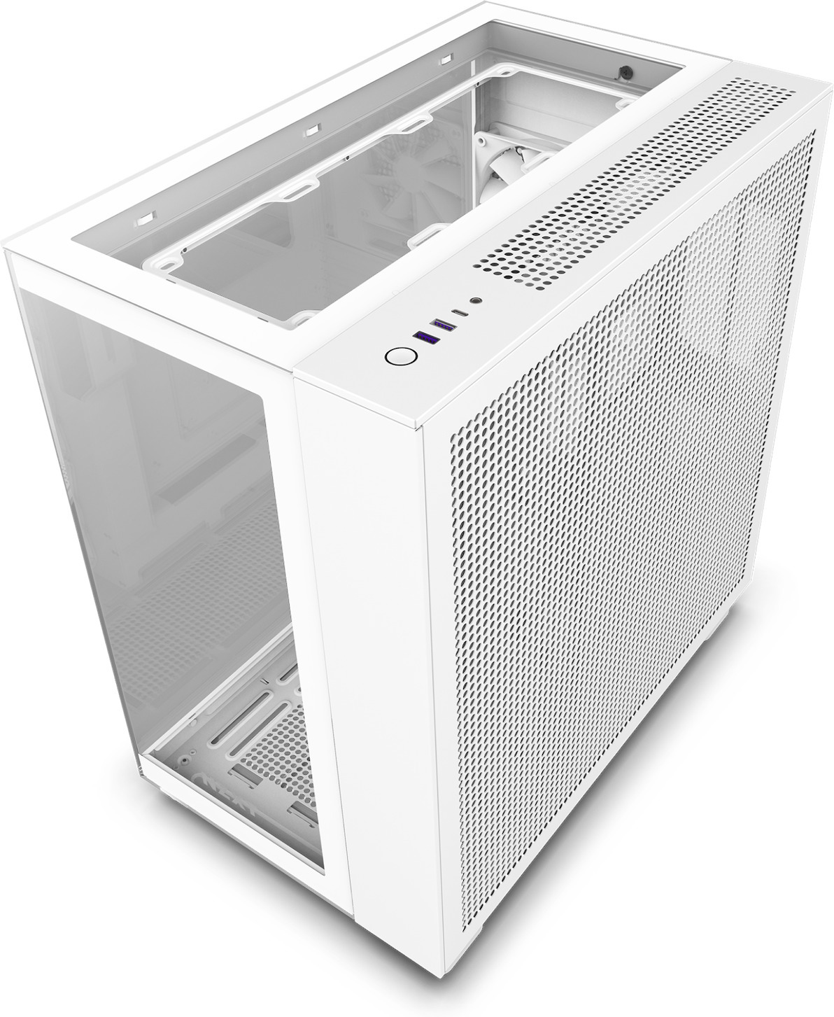 NZXT H9 Elite ATX-kotelo ikkunalla, valkoinen