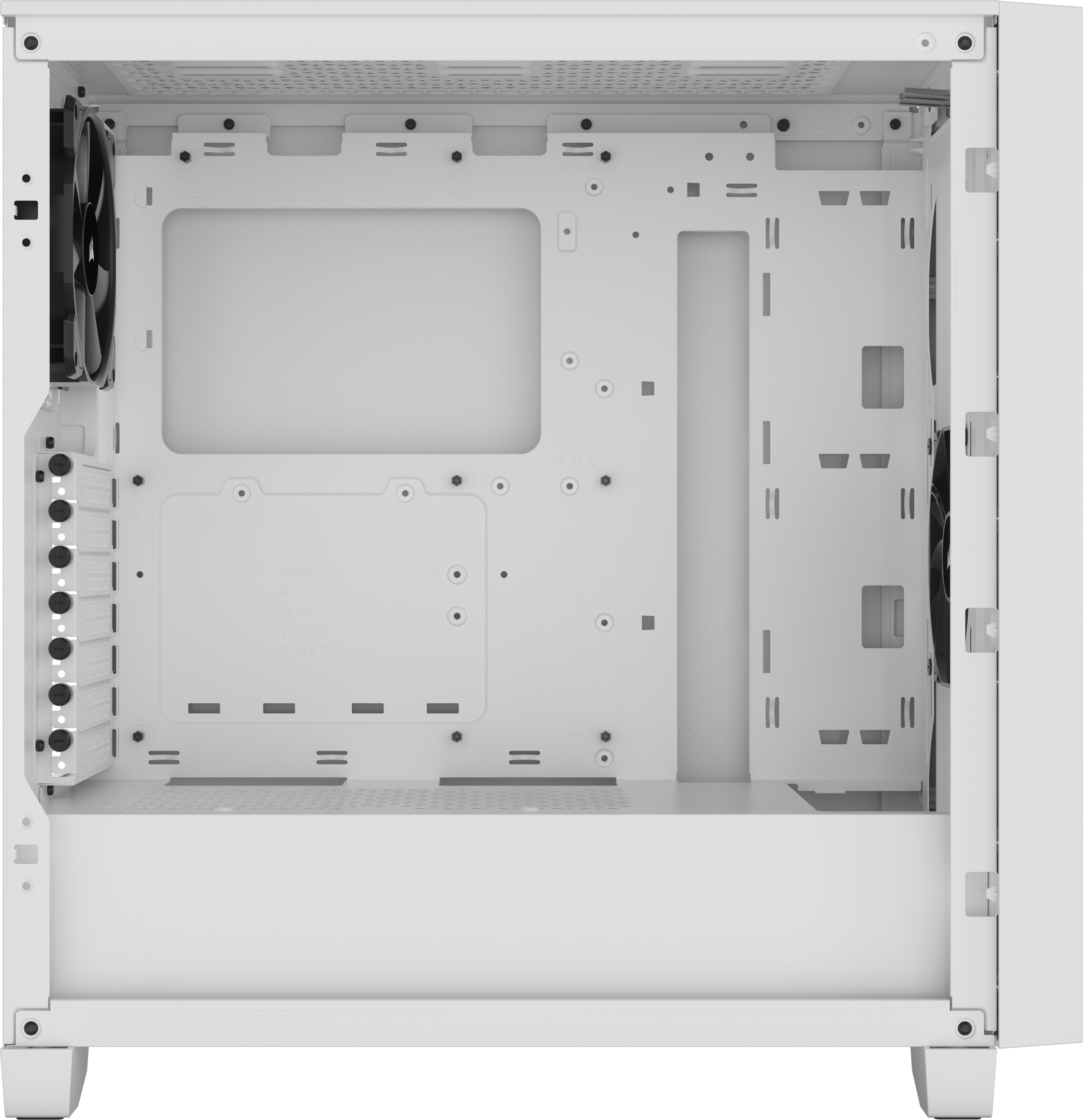 Corsair 3000D Airflow Mid Tower ATX-kotelo ikkunalla, valkoinen