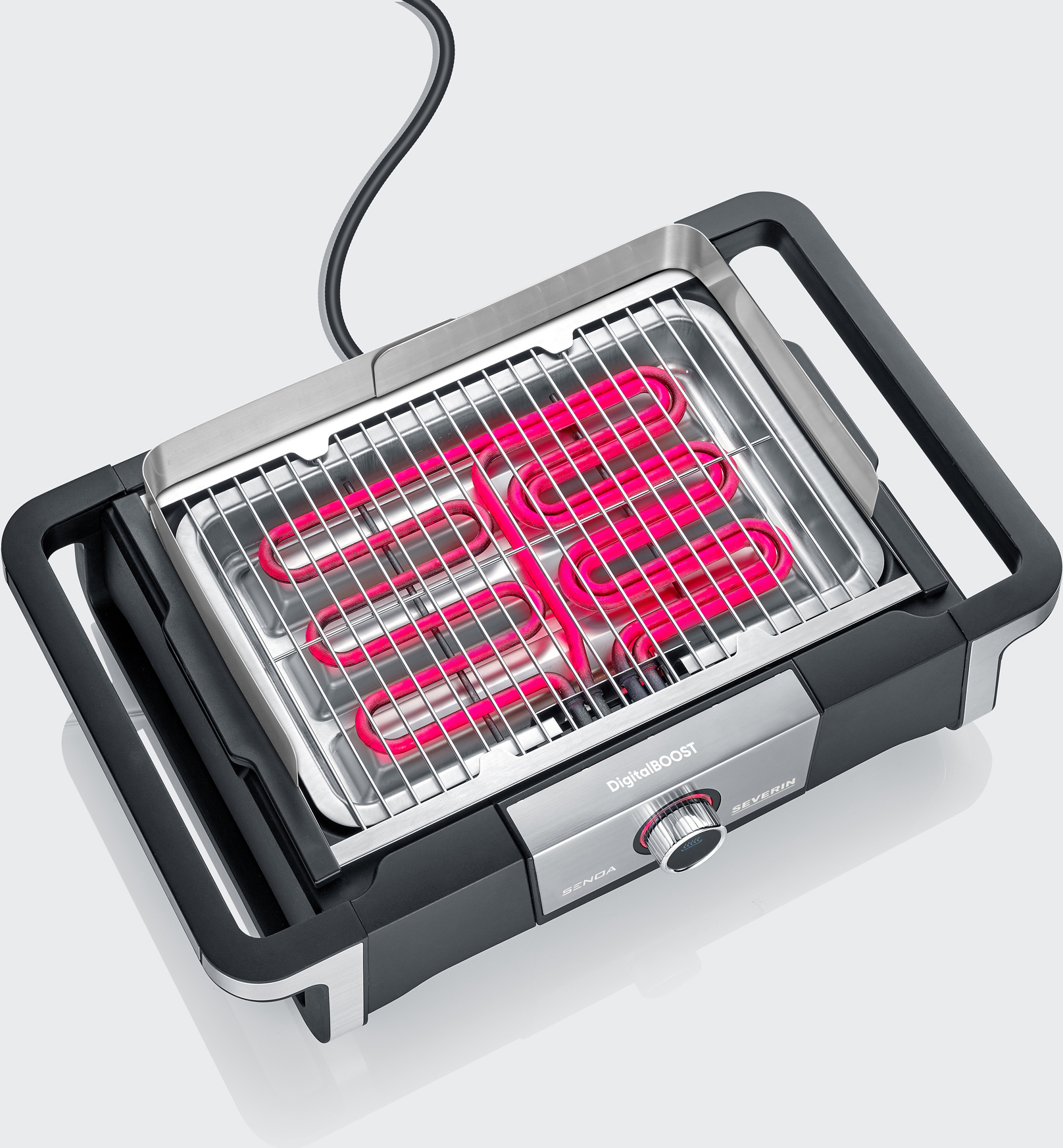 Barbecue Elettrico SEVERIN DigitalBOOST S - Griglia Da 500°C, Display OLED, 3000W - Foto 8