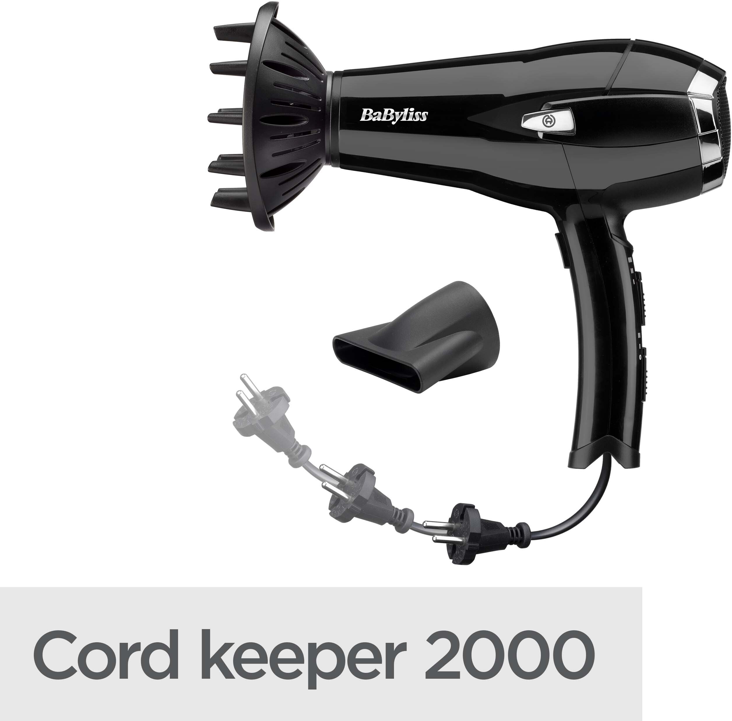 Babyliss D374DE Cordkeeper 2000 hiustenkuivaaja
