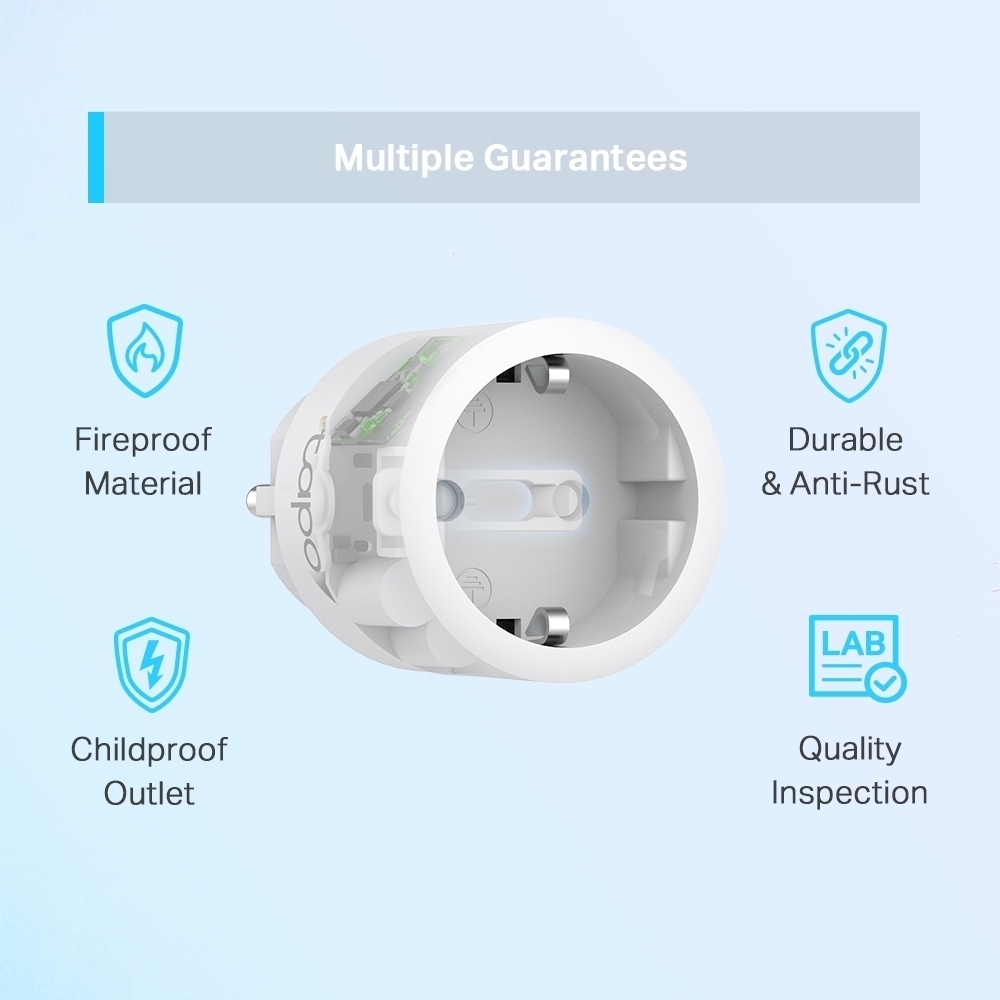 TP-LINK Tapo P115 -etäohjattava pistorasia virrankulutuksen mittauksella, 4 kpl