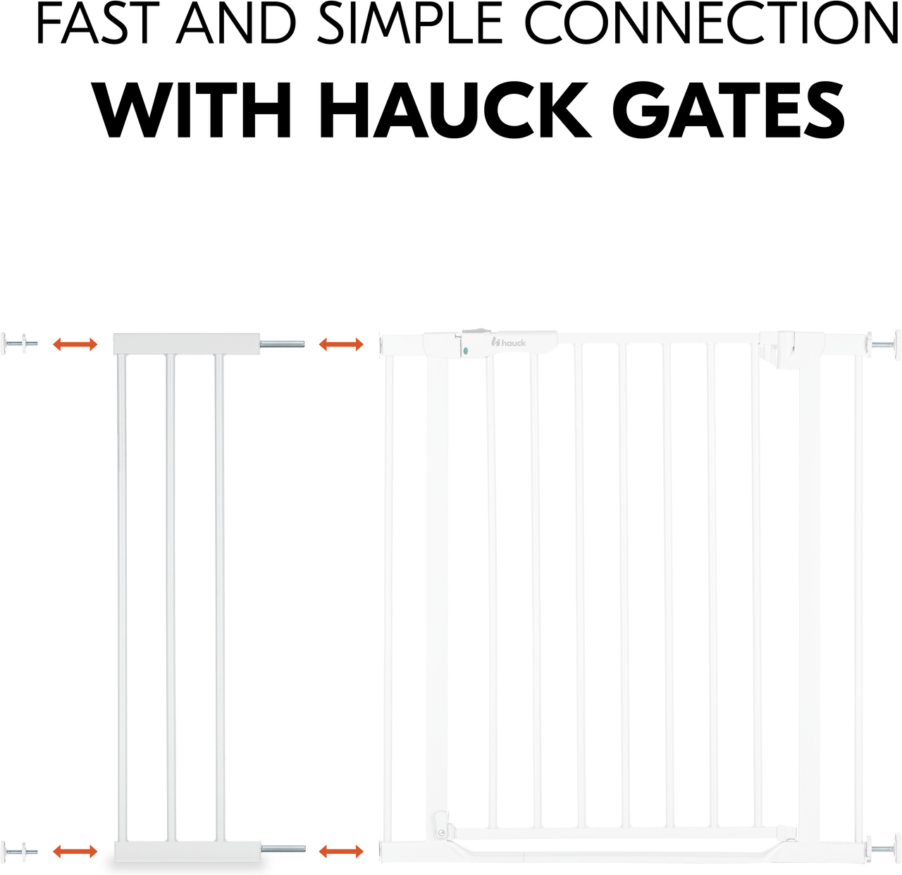 Hauck Safety Gate Extension 21 cm -turvaportin jatkopala, valkoinen