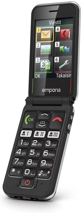 Emporia JOY 4G -simpukkapuhelin, punainen