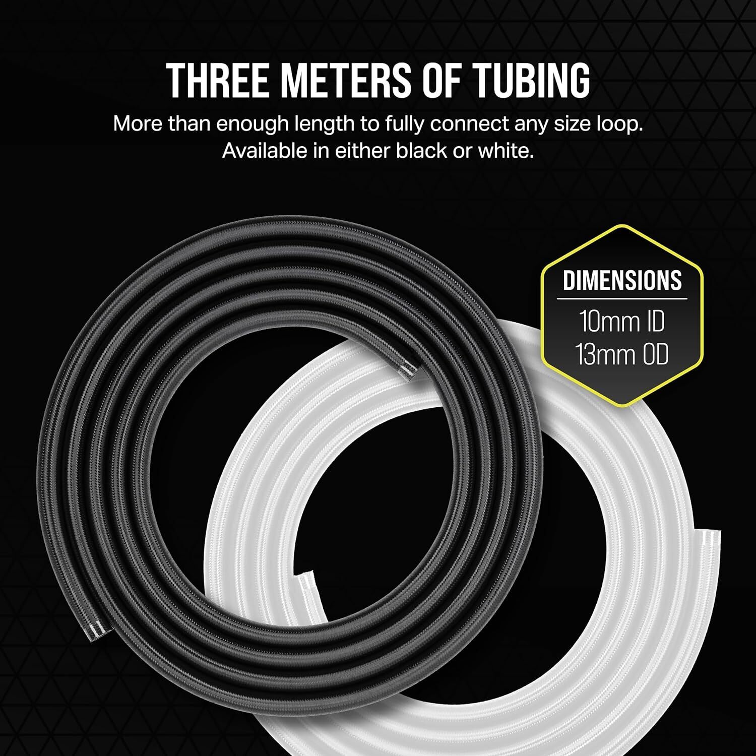 Corsair Hydro X Series XT Softline Mesh Tubing -letku, valkoinen, 3 m
