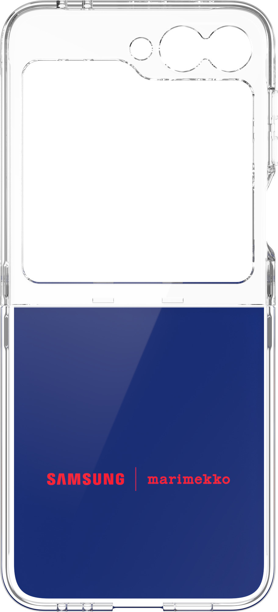 Samsung x Marimekko Dual Layer Case -suojakuori, Samsung Galaxy Z Flip6, sininen/punainen