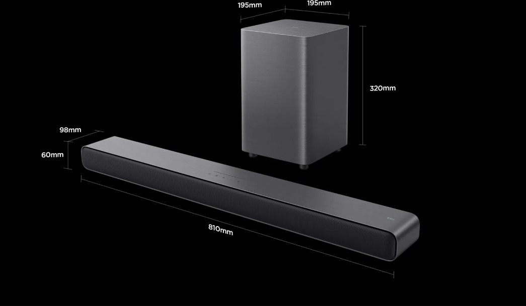 TCL S55H 2.1 Dolby Atmos Soundbar -äänijärjestelmä