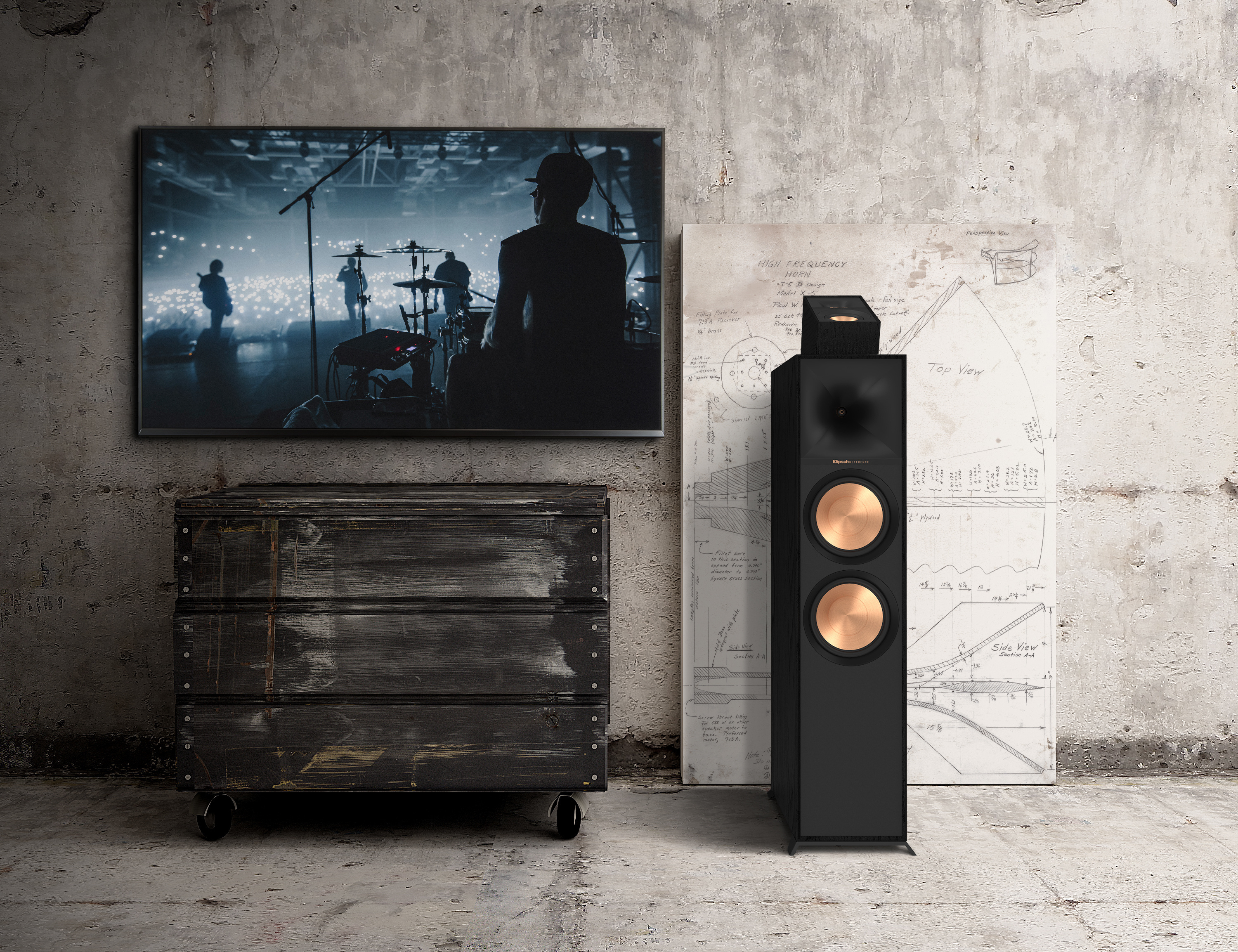 Klipsch R-40SA -Atmos/surround-kaiutinpari, musta