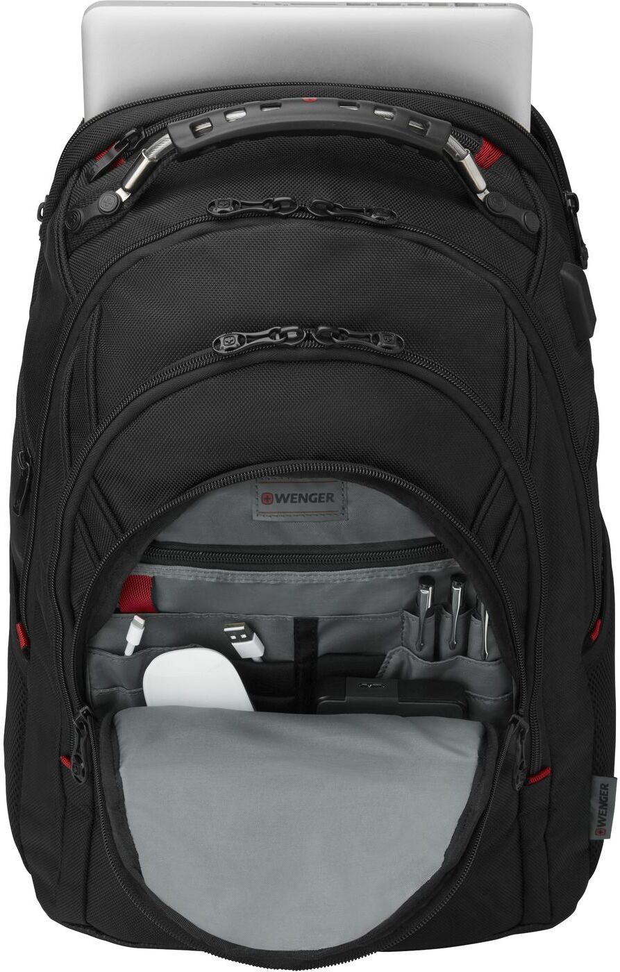 Wenger Ibex Deluxe -reppu, 16" kannettavalle tietokoneelle, musta
