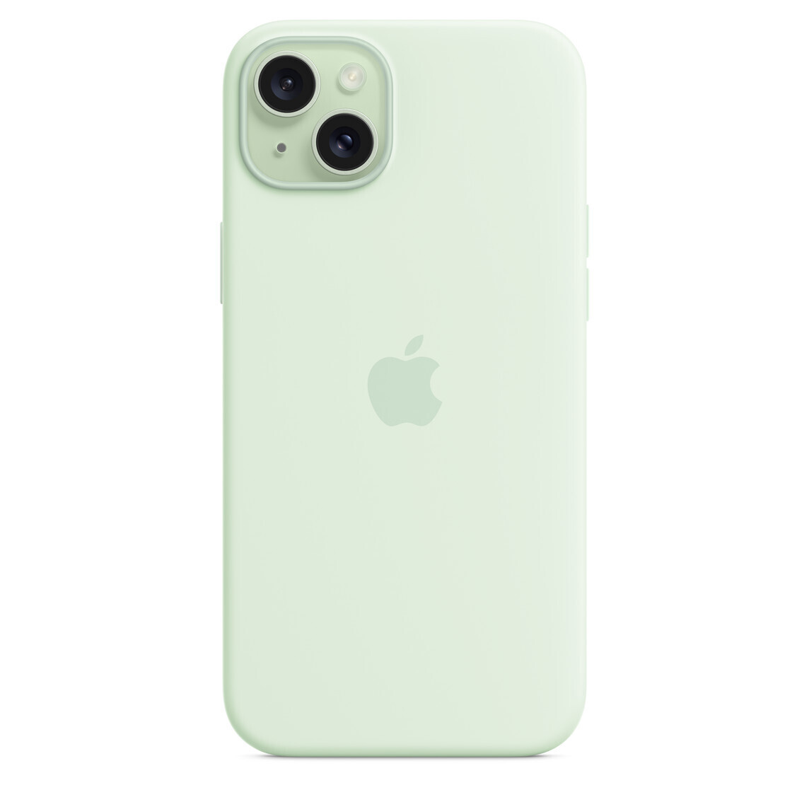 Apple iPhone 15 Plus silikonikuori MagSafella, vaaleanminttu