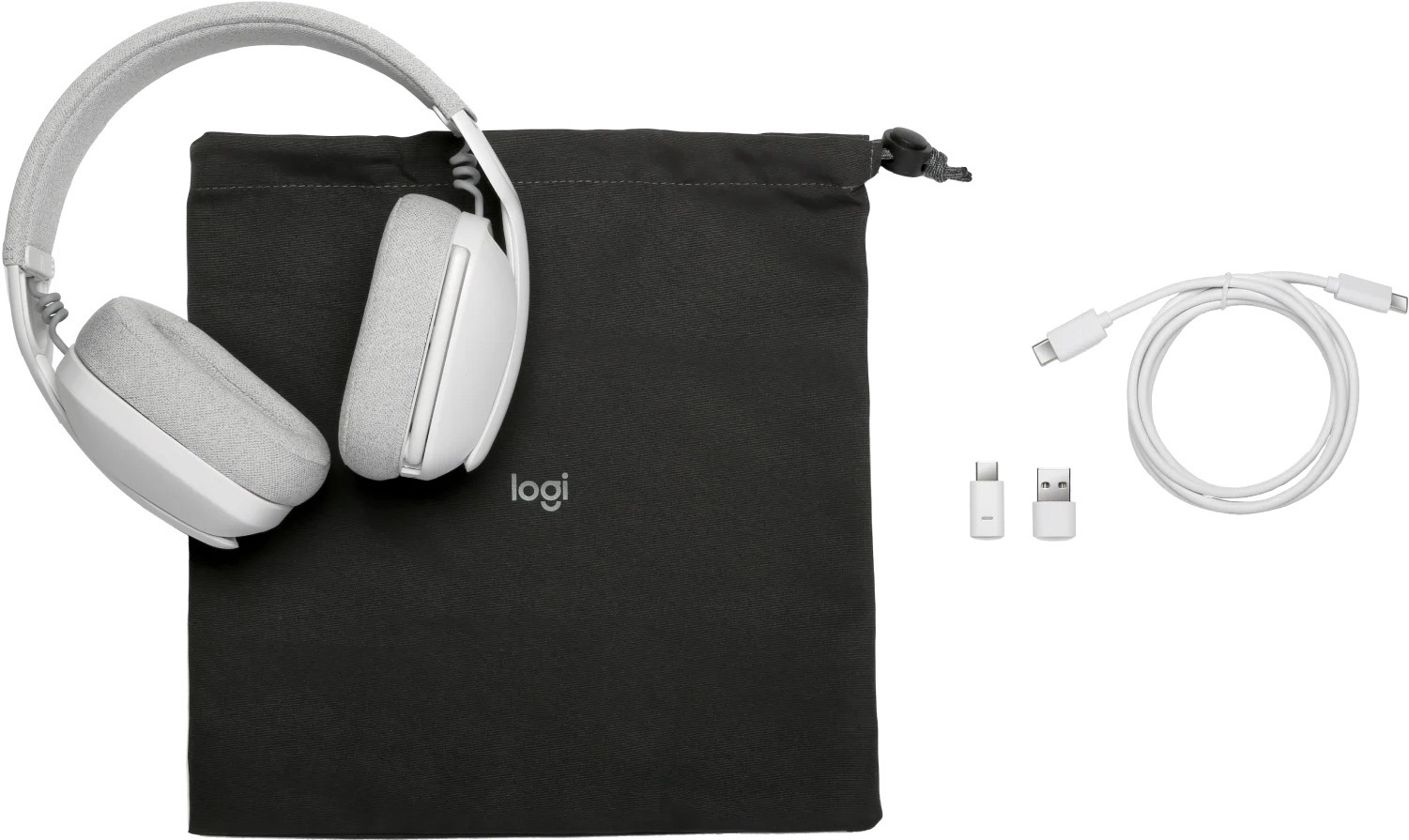 Logitech Zone Vibe Wireless -langattomat kuulokkeet, valkoinen
