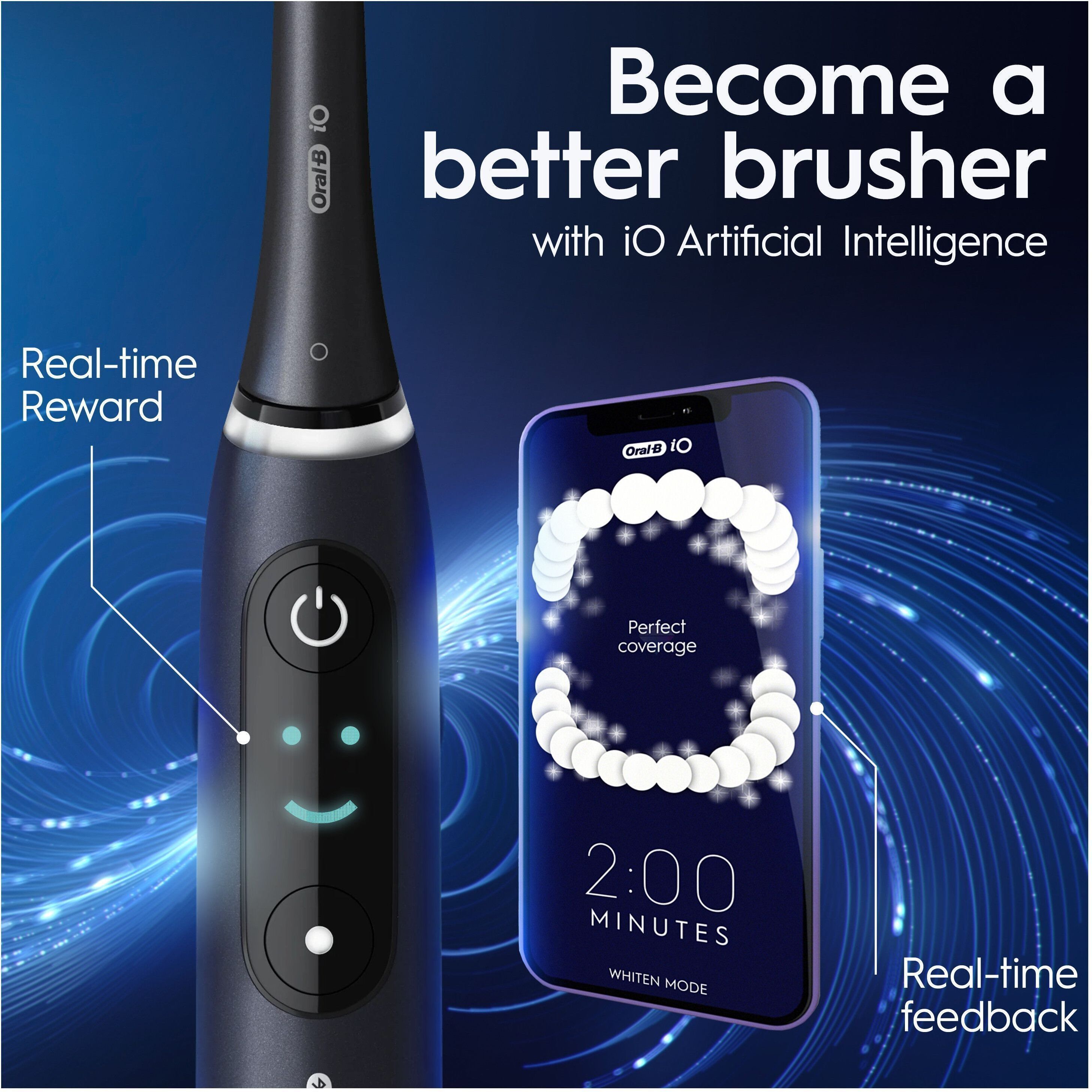 Oral-B iO Series 8s sähköhammasharja, musta