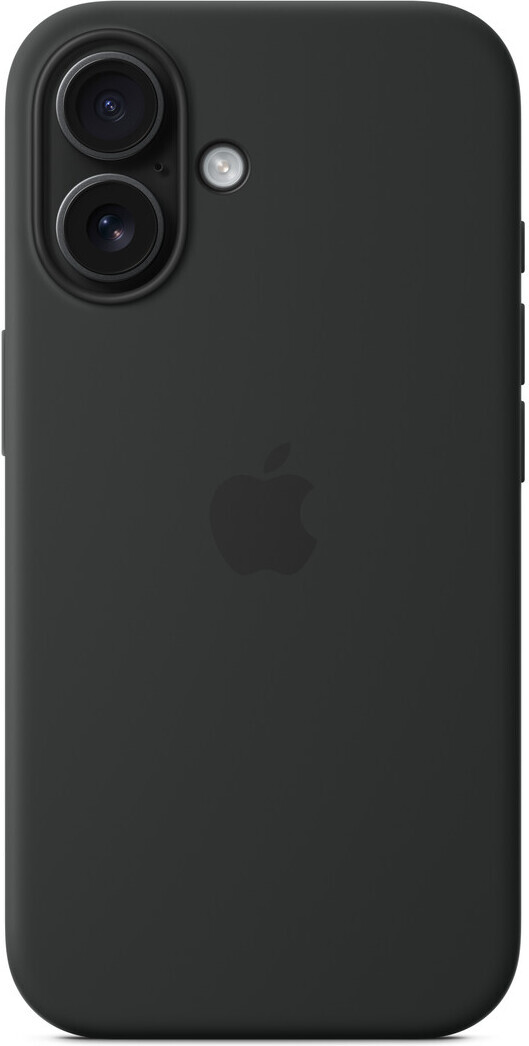 Apple iPhone 16 silikonikuori MagSafella, musta